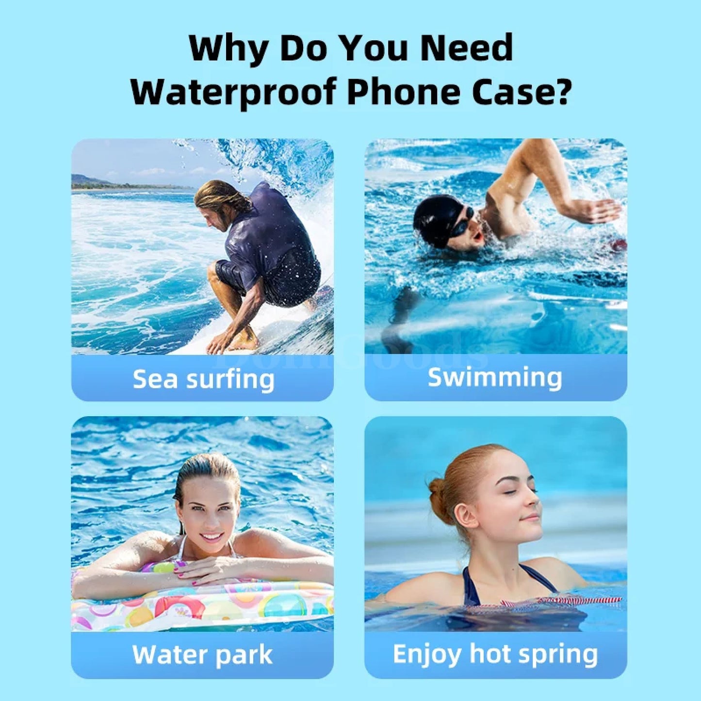Ugreen Ipx8 Waterproof Phone Case Bag Protective Universal Swim Pouch 301635