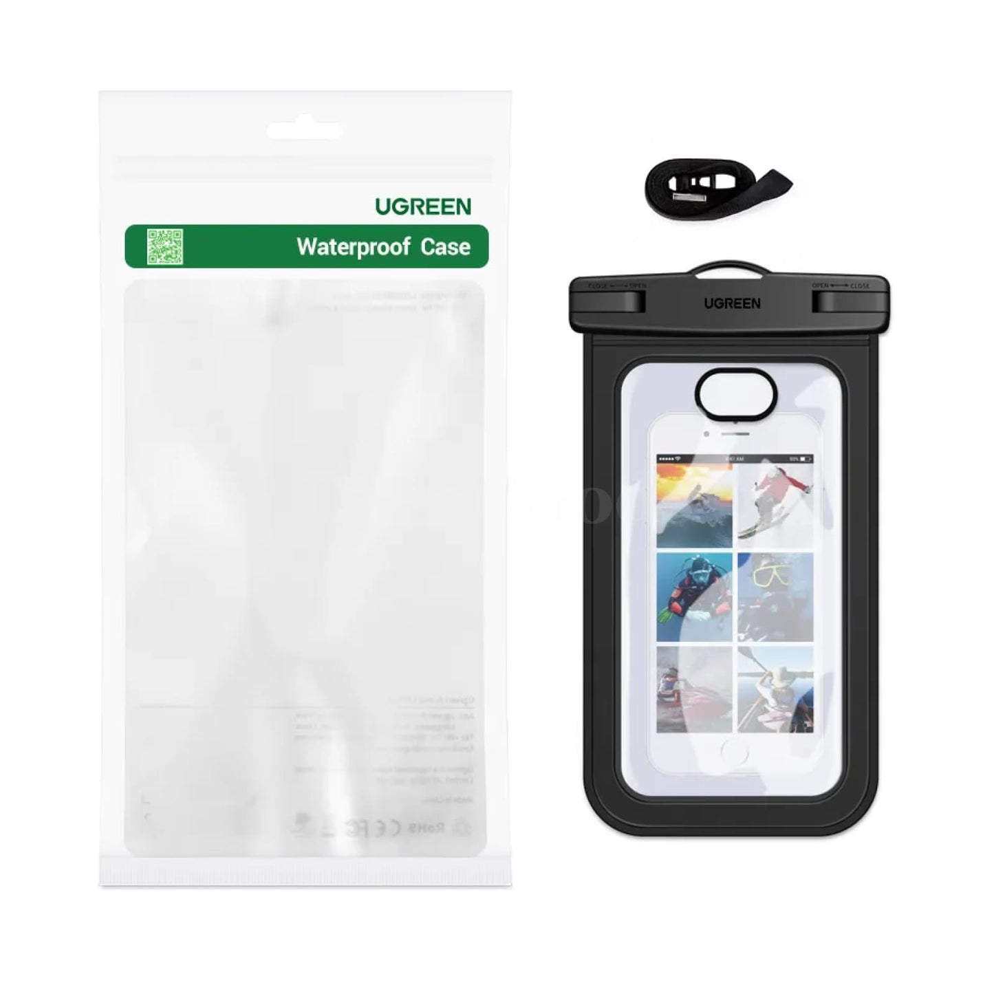 Ugreen Ipx8 Waterproof Phone Case Bag Protective Universal Swim Pouch 301635