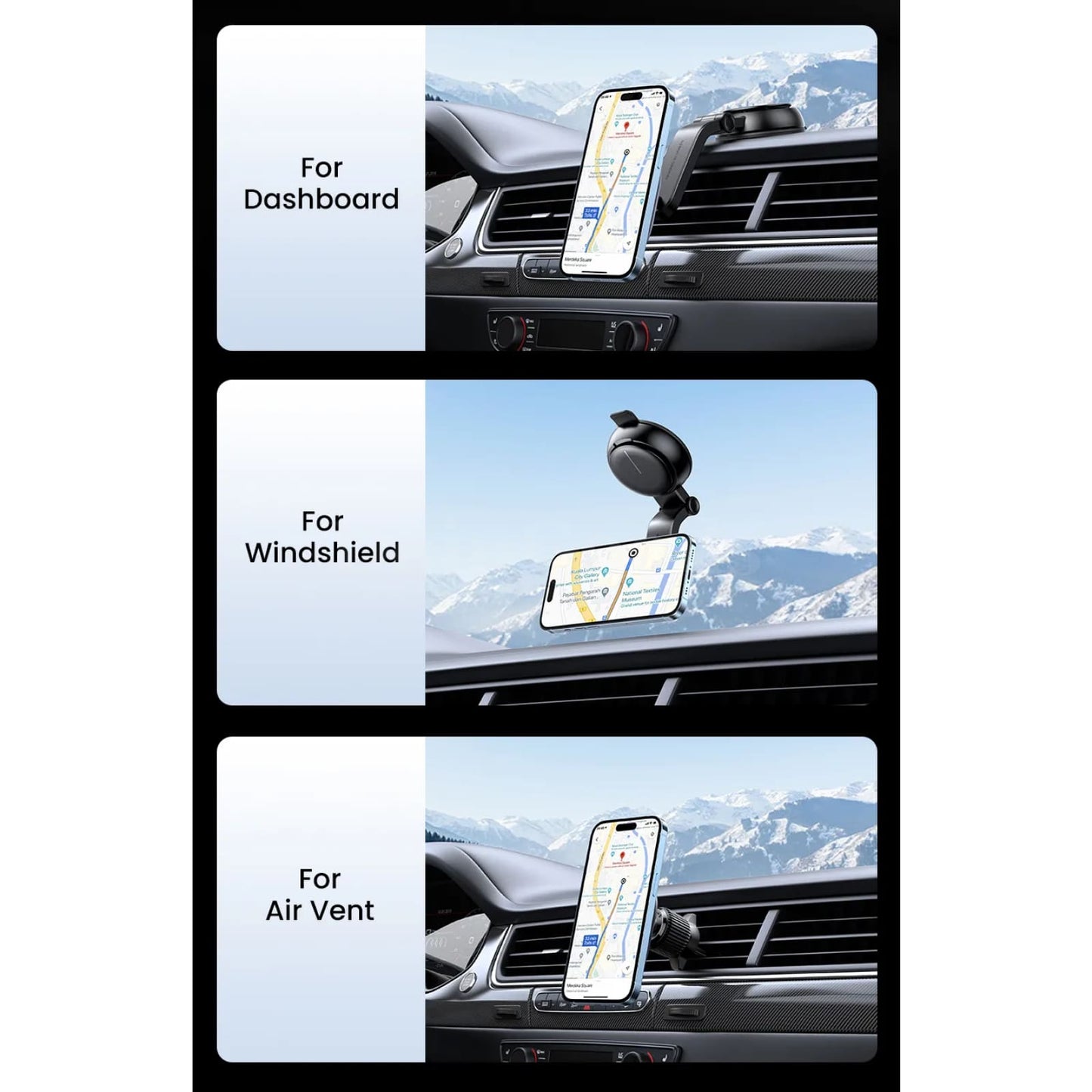 Ugreen Magnetic Wireless Car Charger Adsorbable Mount Iphone 15 Charging Holder 301635