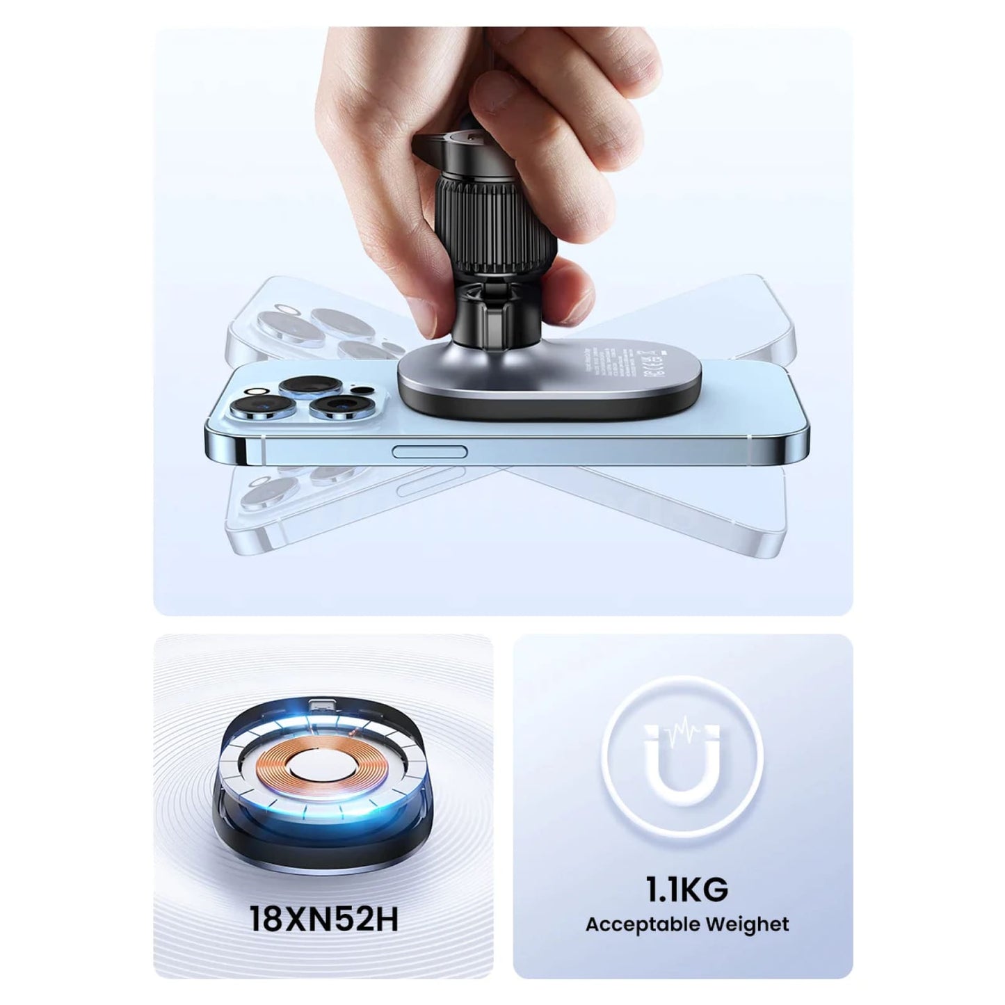 Ugreen Magnetic Wireless Car Charger Adsorbable Mount Iphone 15 Charging Holder 301635