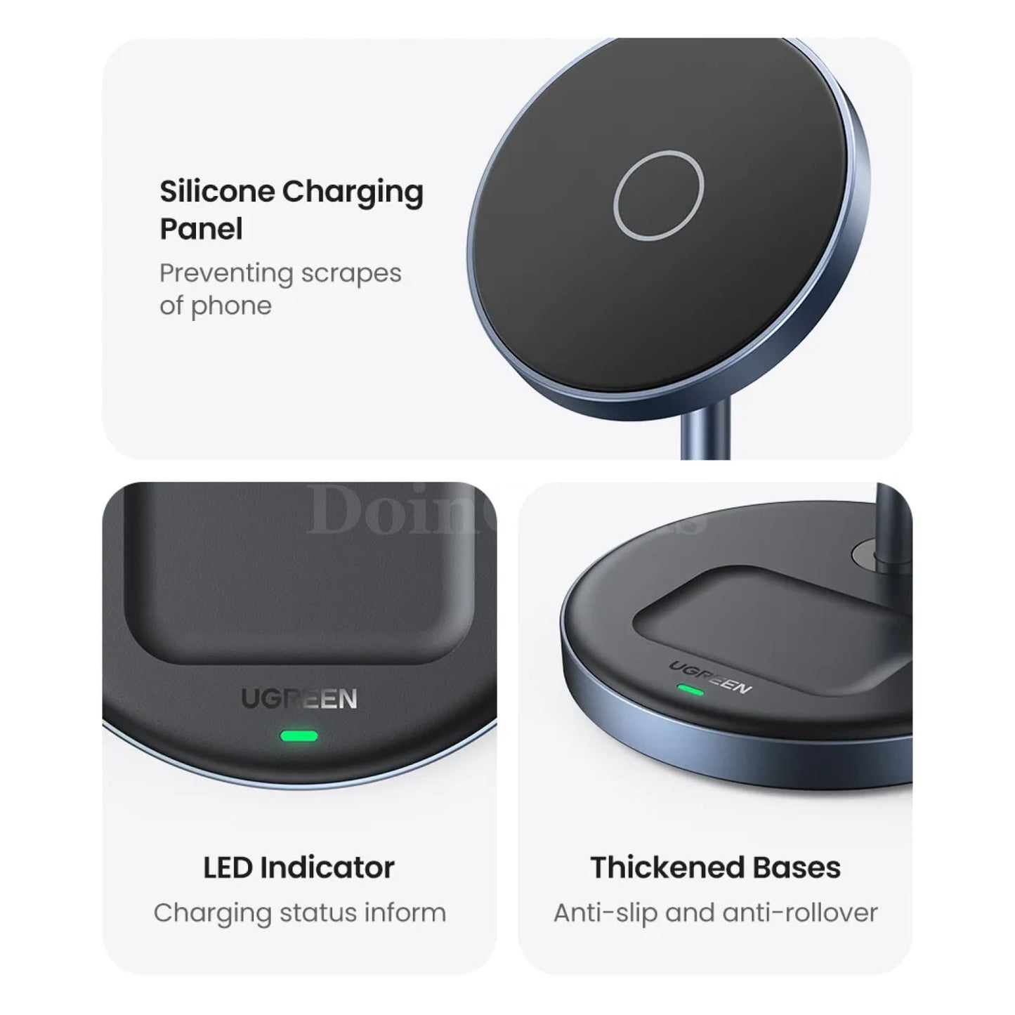 Ugreen Magnetic Wireless Charger Stand 20W Max 2-In-1 Iphone Pro Airpods 301635