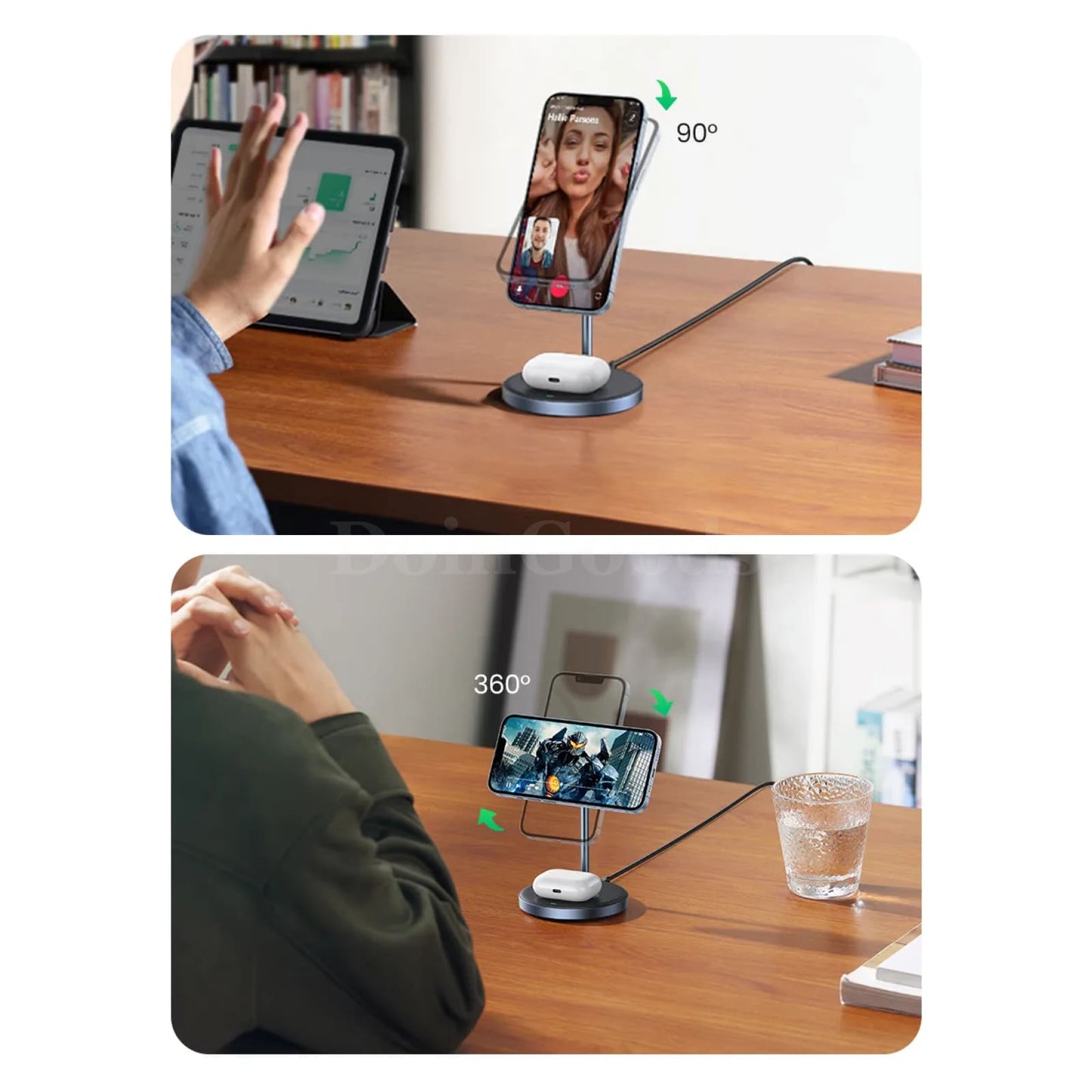 Ugreen Magnetic Wireless Charger Stand 20W Max 2-In-1 Iphone Pro Airpods 301635
