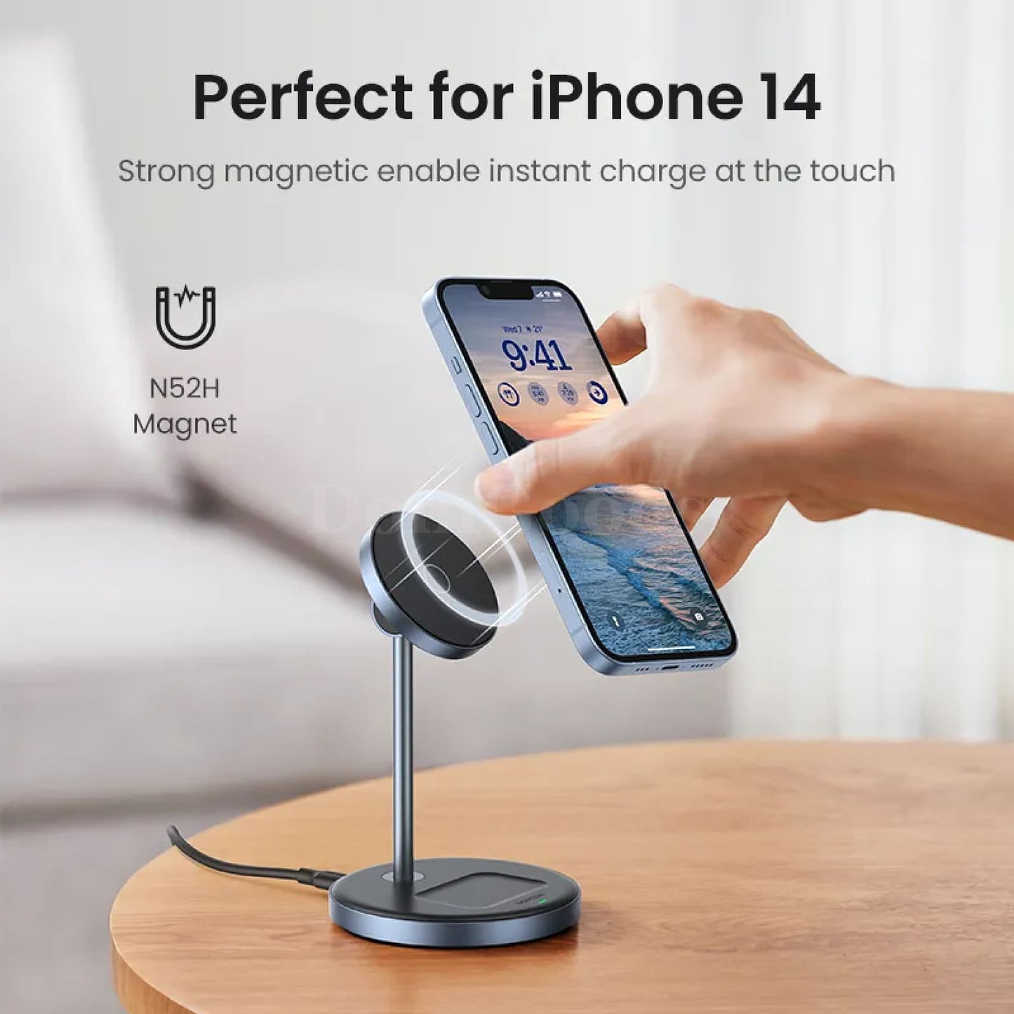 Ugreen Magnetic Wireless Charger Stand 20W Max 2-In-1 Iphone Pro Airpods 301635