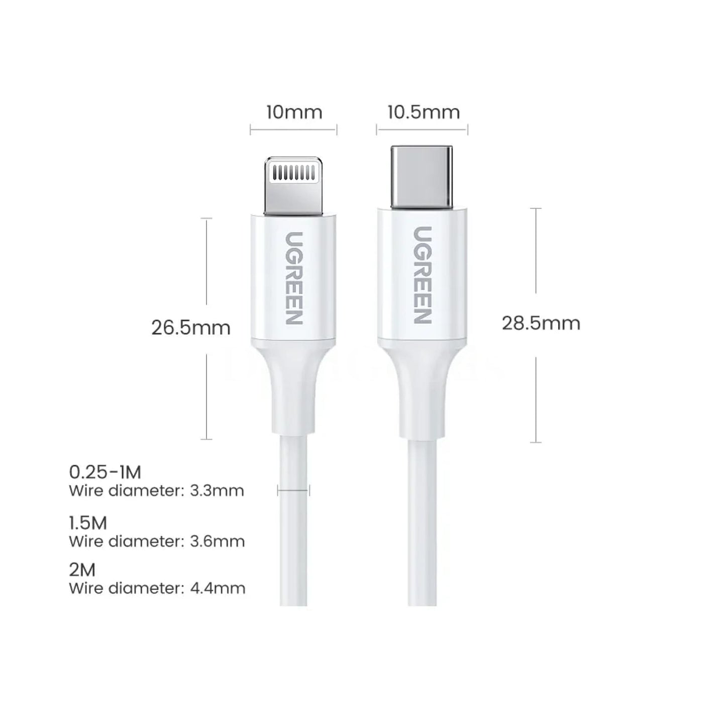 Ugreen Mfi 20W Pd Usb-C To Lightning Cable Fast Charging For Iphone 14/13/12 301635