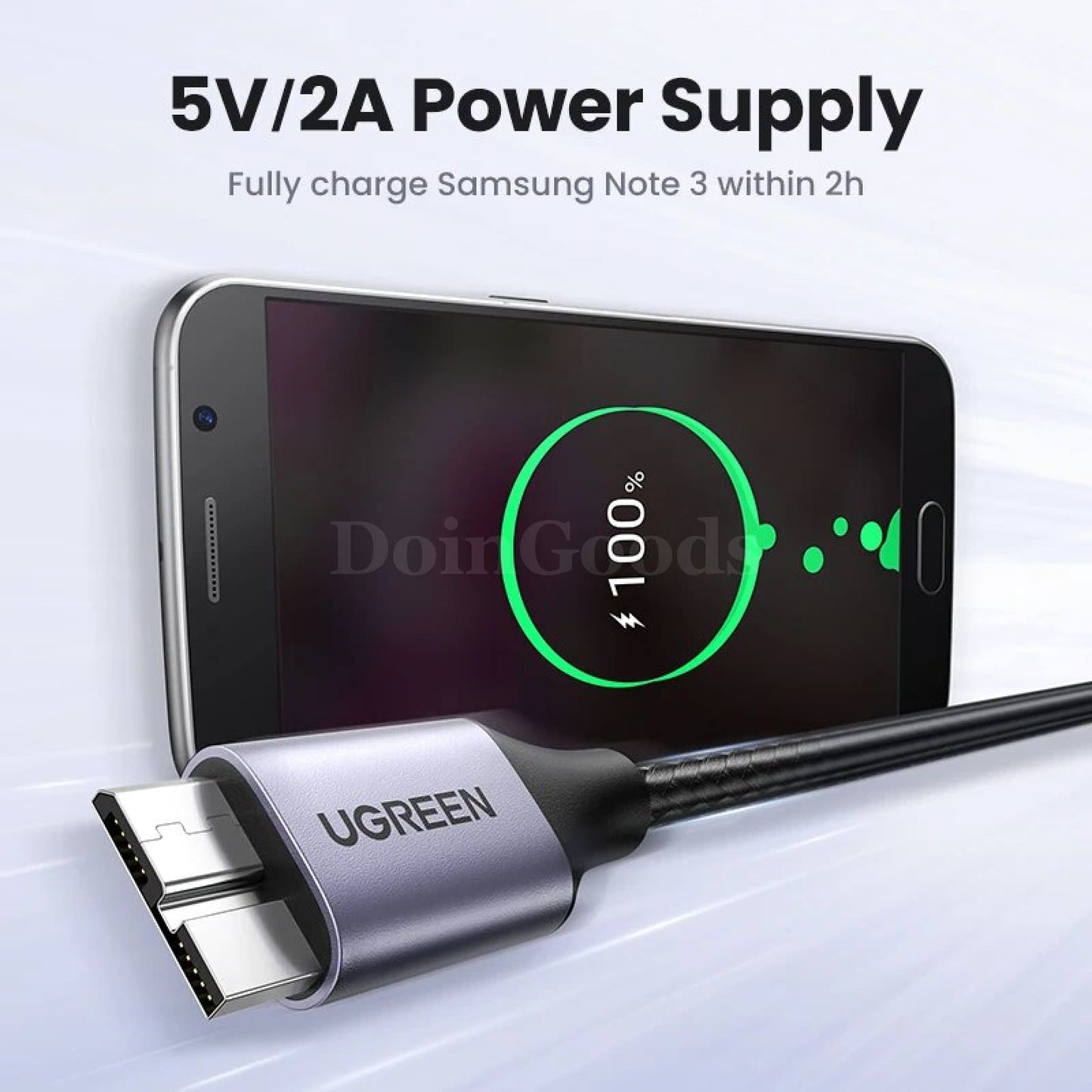 Ugreen Micro B Usb 3.0 Cable - 3A Fast Charging 5Gbps Data Transfer External Hdd And Ssd 301635