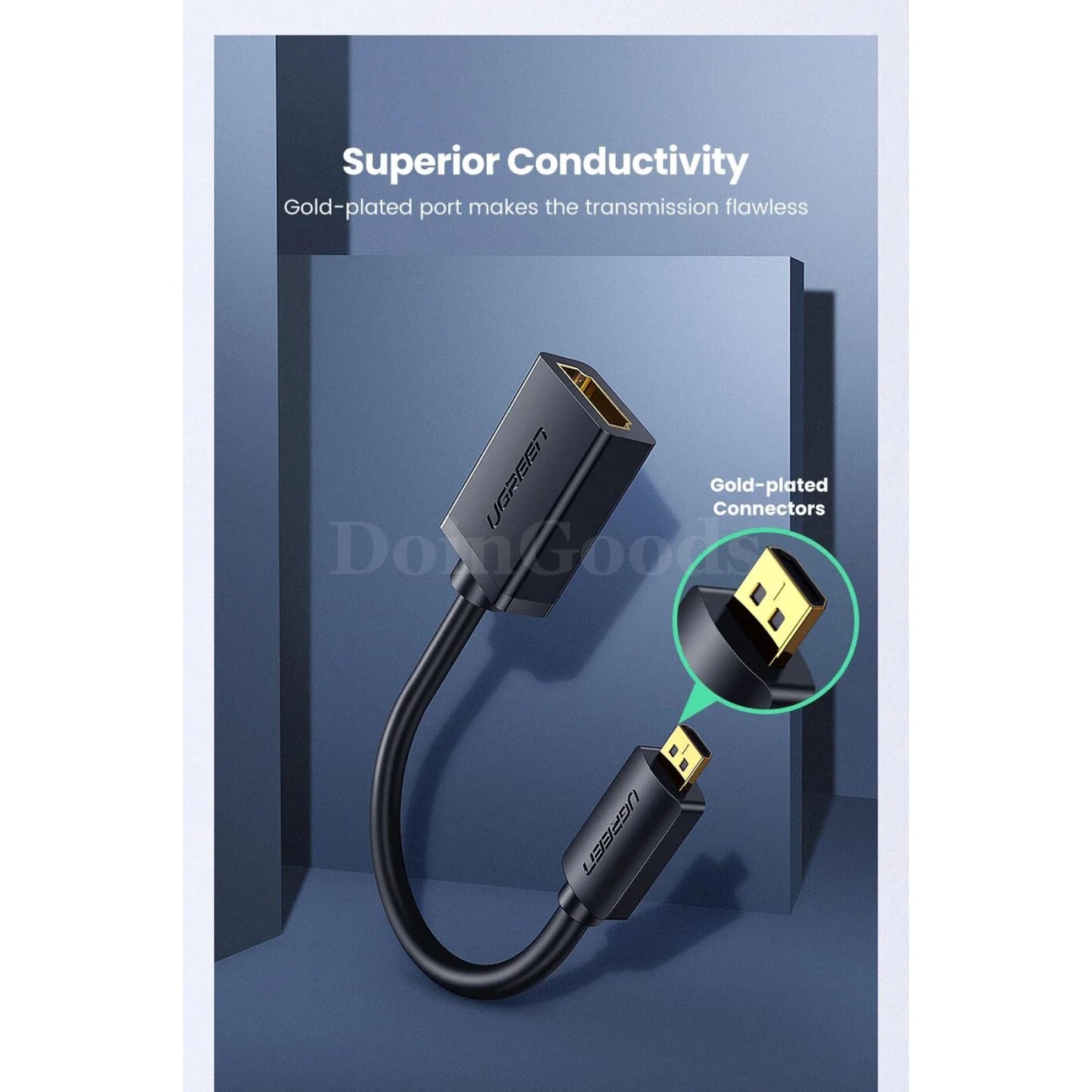 Ugreen Micro Hdmi-Compatible Adapter - 4K/60Hz Male To Female Converter For Raspberry Pi 4 And Gopro