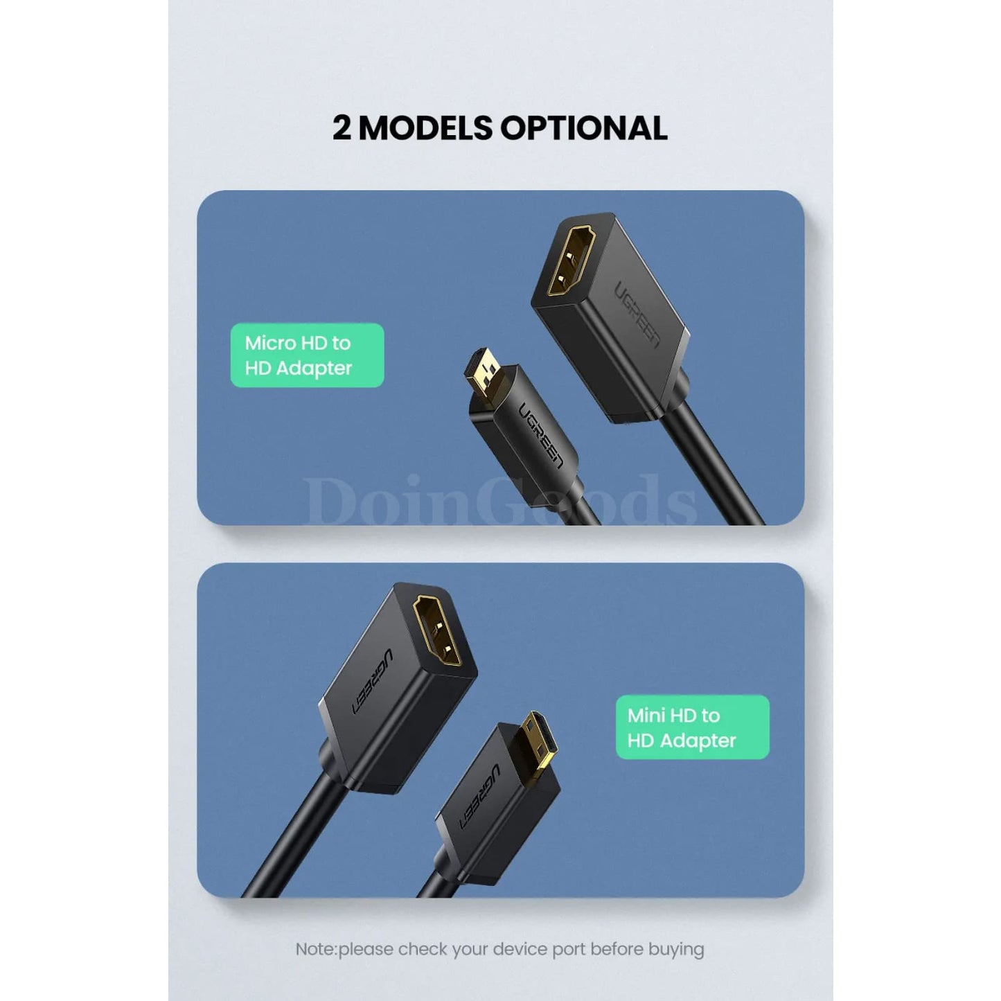 Ugreen Micro Hdmi-Compatible Adapter - 4K/60Hz Male To Female Converter For Raspberry Pi 4 And Gopro