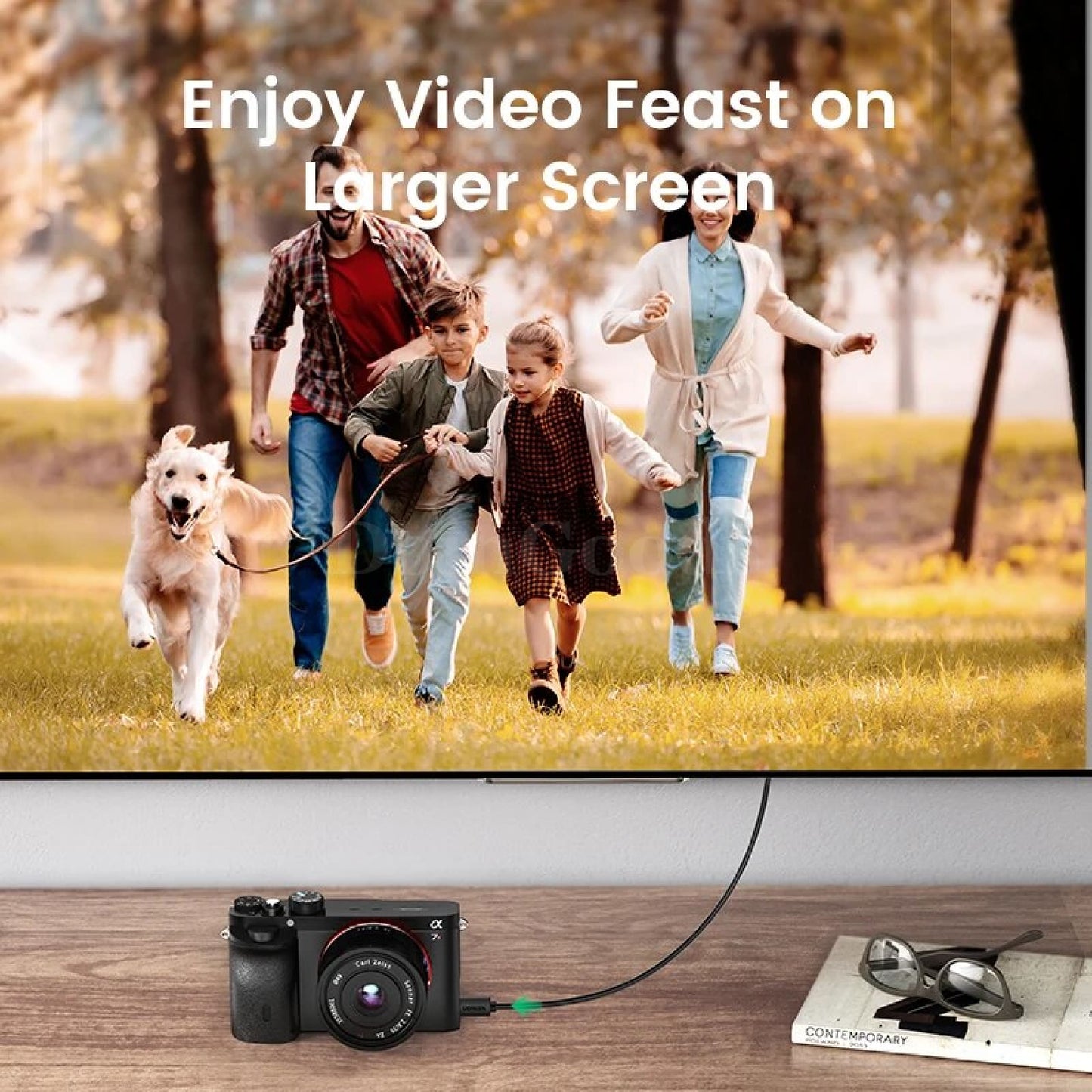 Ugreen Micro Hdmi-Compatible Cable - 4K/60Hz 3D Effect Male To For Gopro Sony Projector 301635