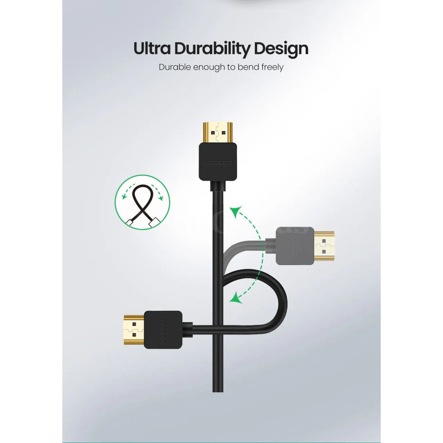 Ugreen Micro Hdmi-Compatible Cable - 4K/60Hz 3D Effect Male To For Gopro Sony Projector 301635