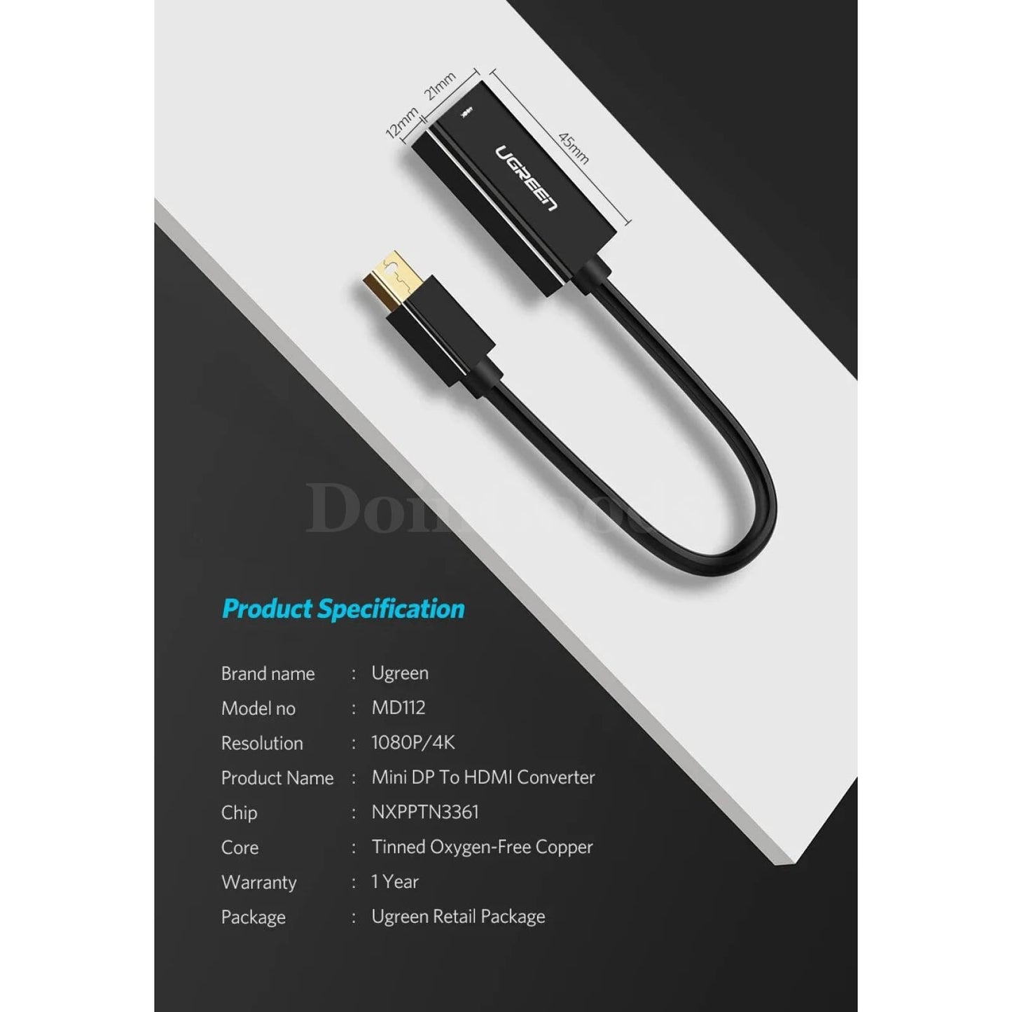 Ugreen Mini Displayport To Hdmi Adapter Thunderbolt 2 Converter Macbook Air 13 301635