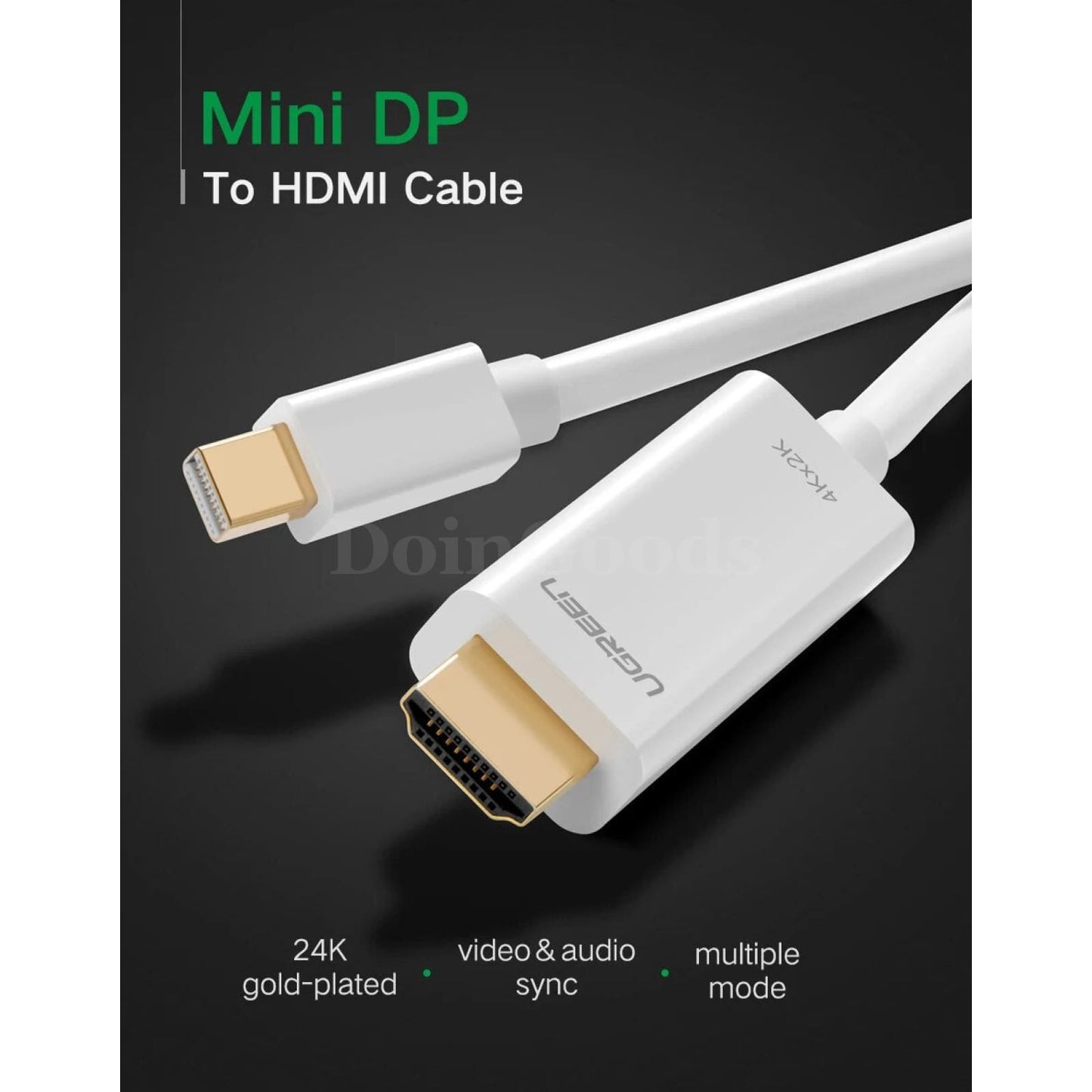 Ugreen Mini Displayport To Hdmi Cable 4K Thunderbolt 2 Converter Macbook Air 13 301635
