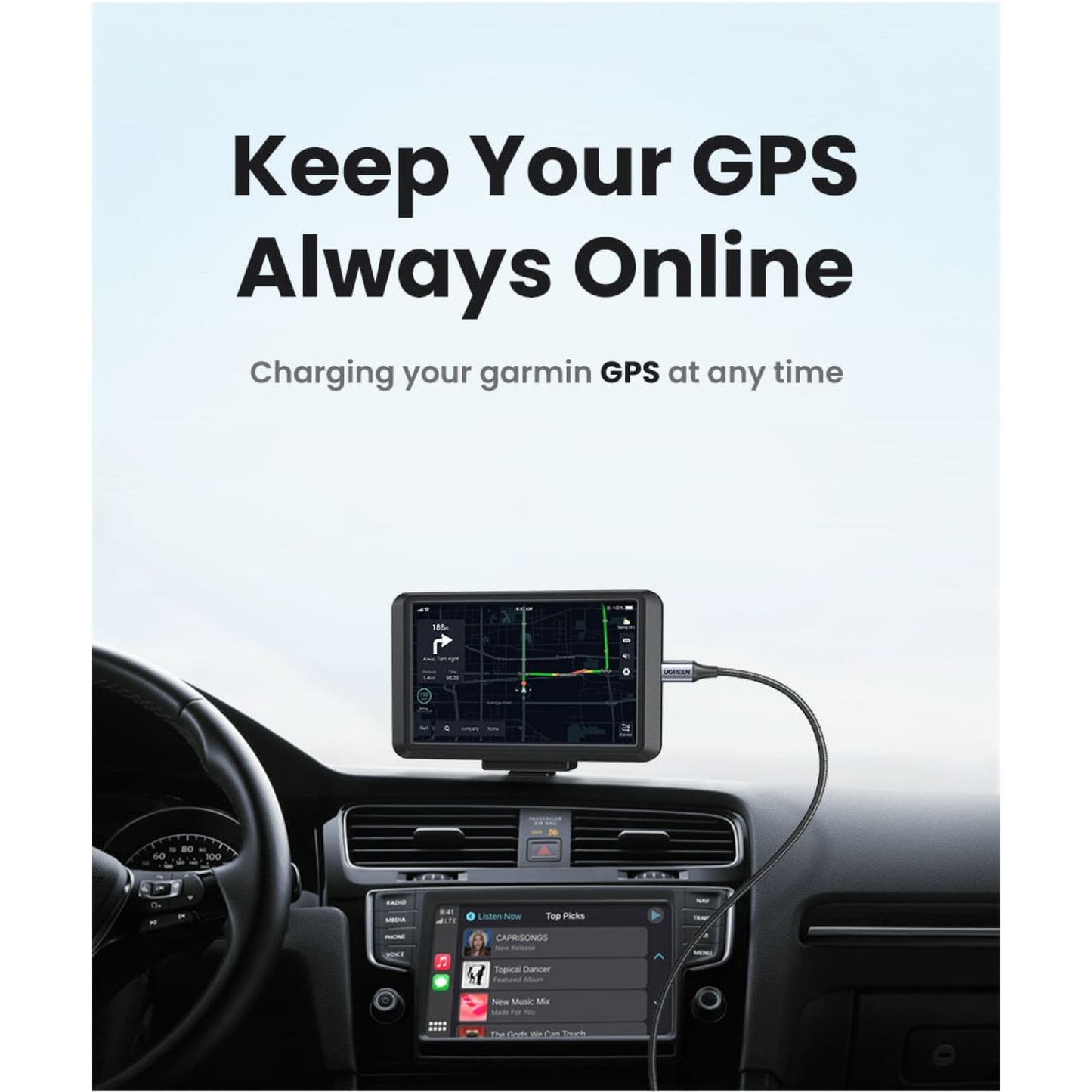 Ugreen Mini Usb Cable - Fast Data Charger For Mp3 Mp4 Player Car Dvr Gps 301635