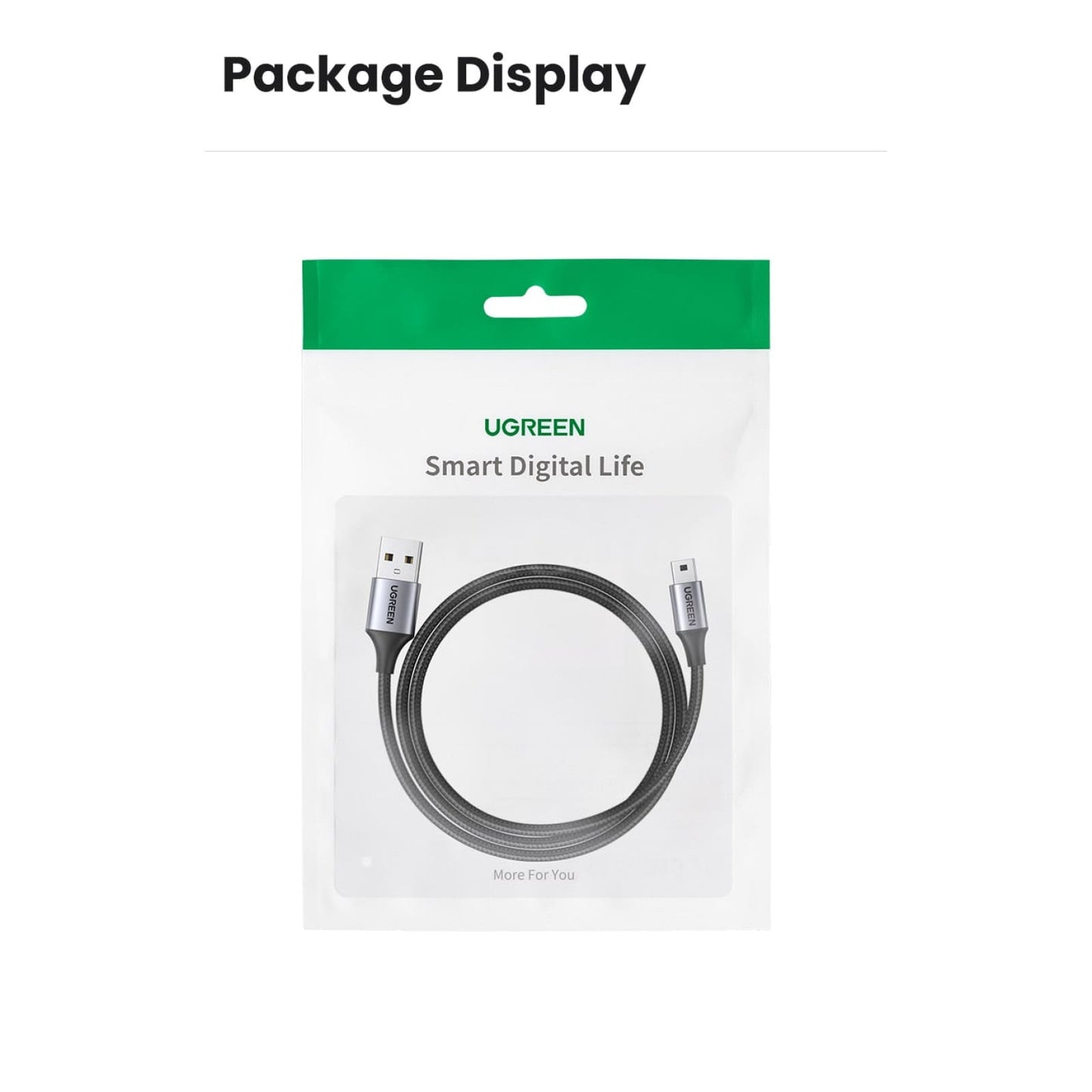 Ugreen Mini Usb Cable - Fast Data Charger For Mp3 Mp4 Player Car Dvr Gps 301635
