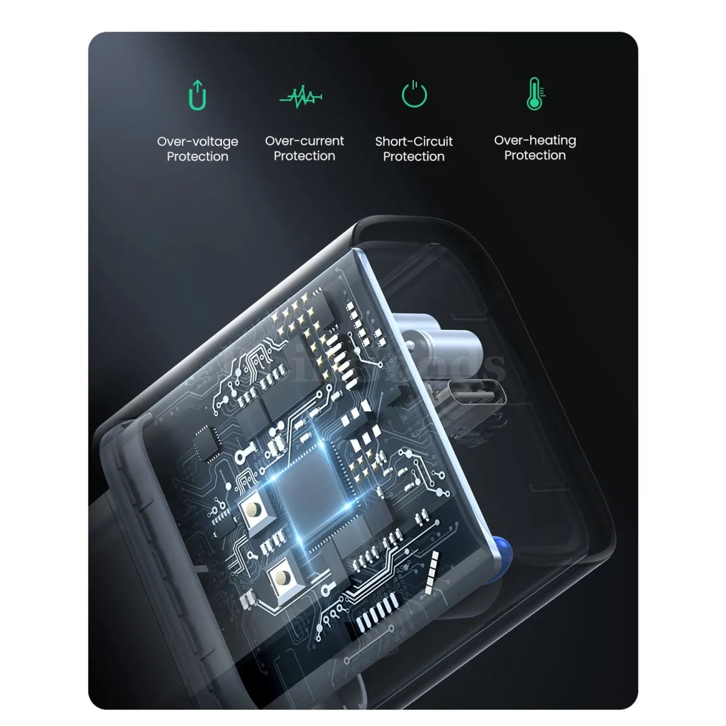 Ugreen Quick Charge 4.0 Usb-C 20W Fast Pd Charger For Iphone 15/14/13/12 Xiaomi 301635