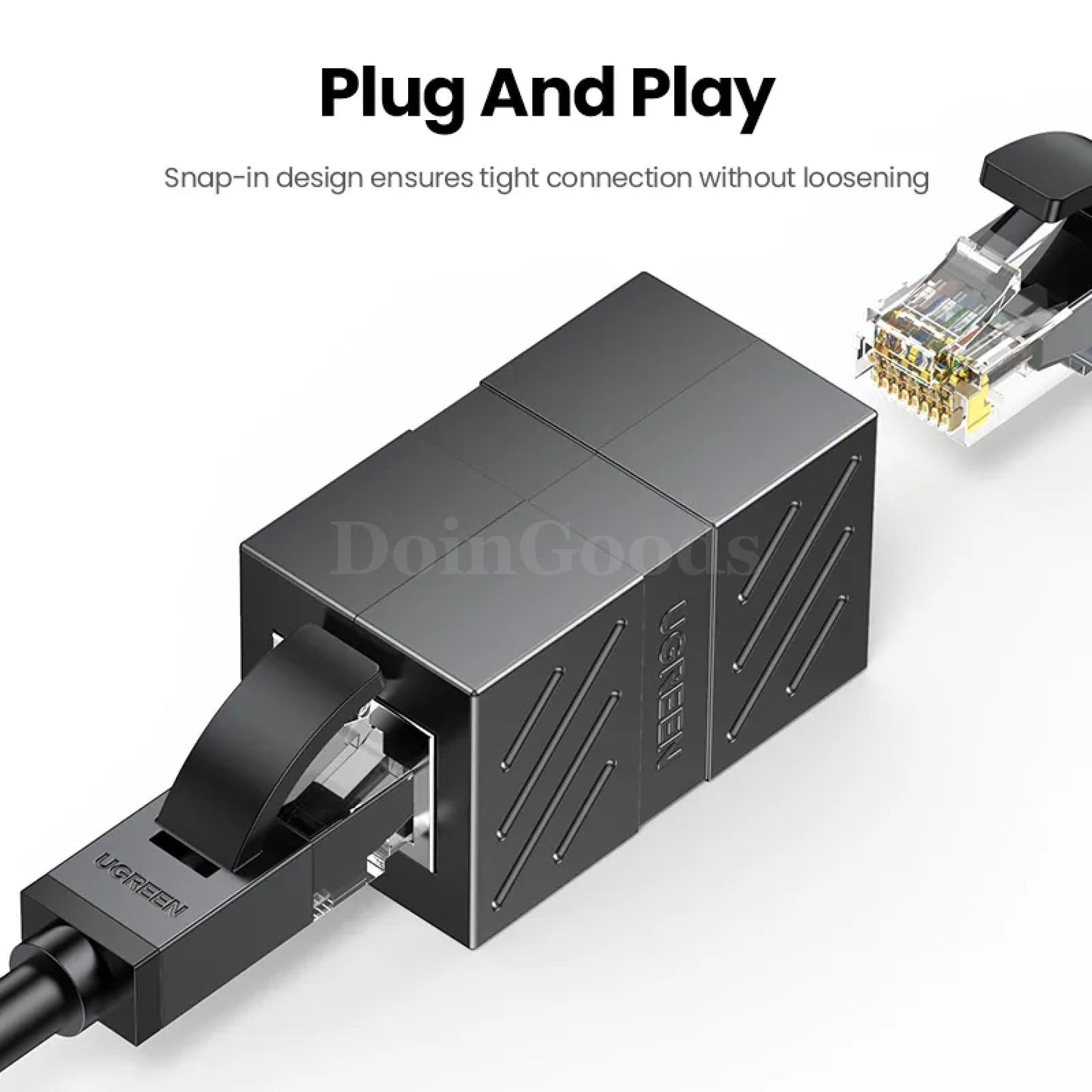 Ugreen Rj45 Network Ethernet Extender Extension Cat7 Cat6 Cat5E Compatible Gigabit 301635