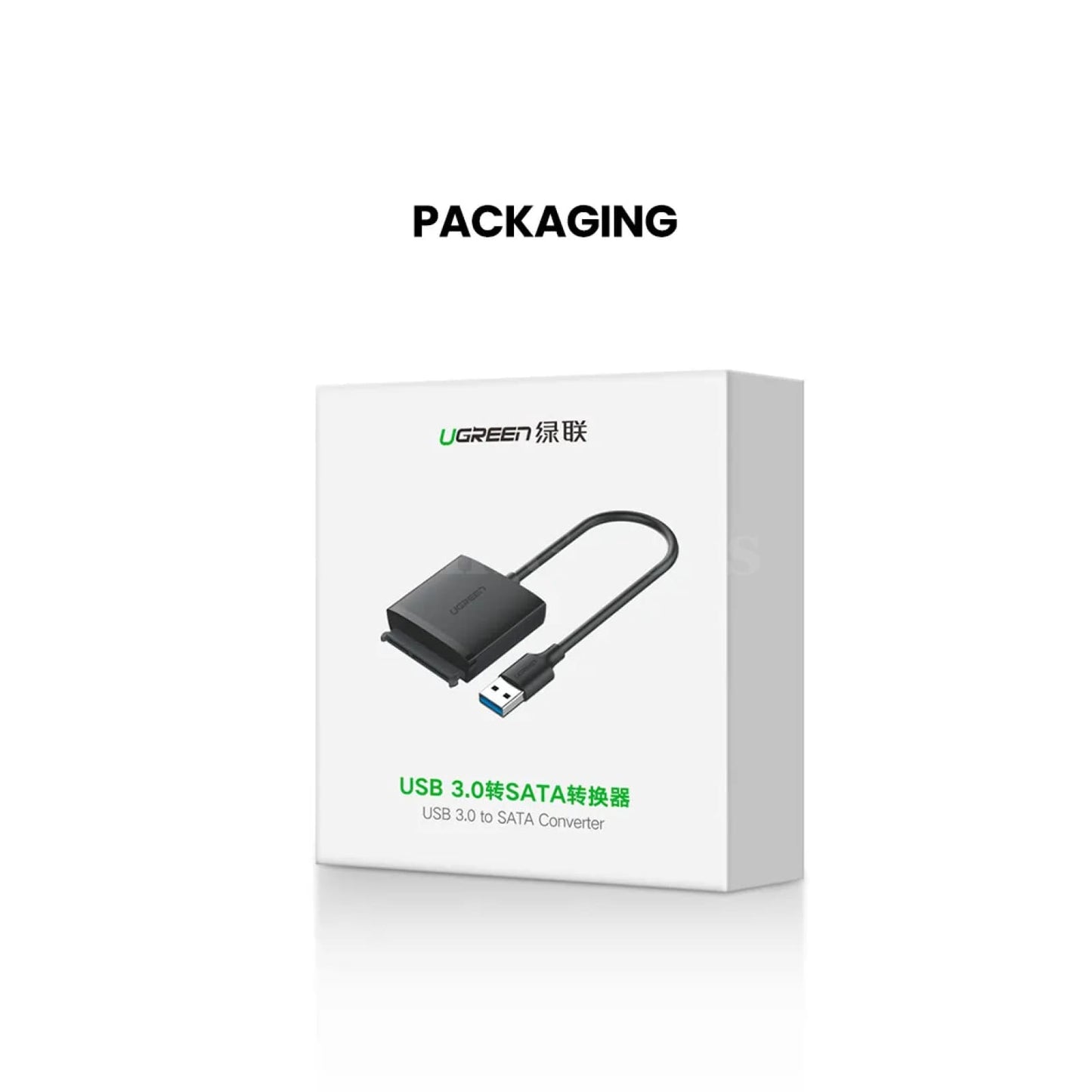 Ugreen Sata 3 To Usb Adapter 3.0/2.0 Cable Converter For 2.5 3.5 Hdd Ssd 301635