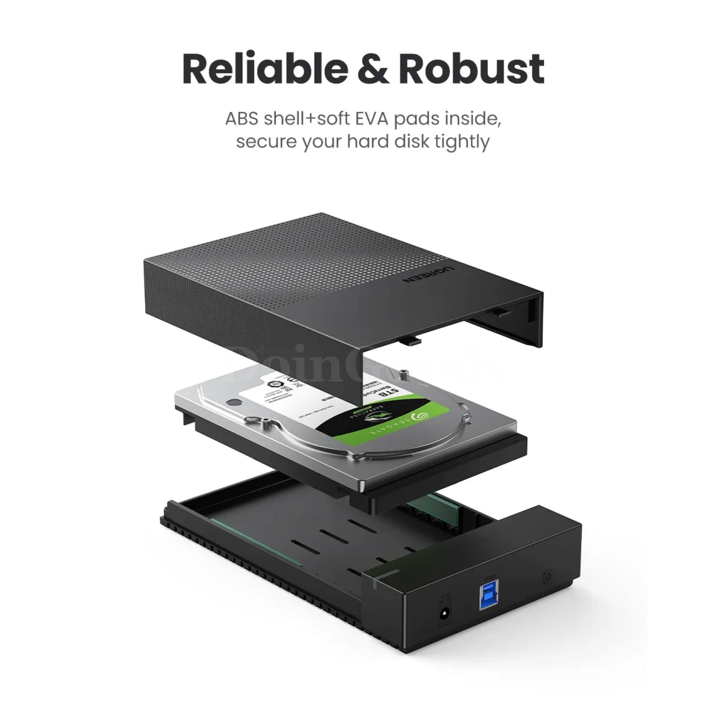 Ugreen Sata Usb 3.0 Hdd Case External Hard Drive Enclosure 3.5 2.5 Ssd Disk 301635