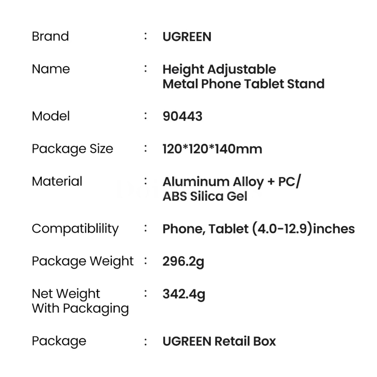 Ugreen Tablet Phone Stand For Ipad Pro 2021 Xiaomi Notebook Mobile Holder 301635
