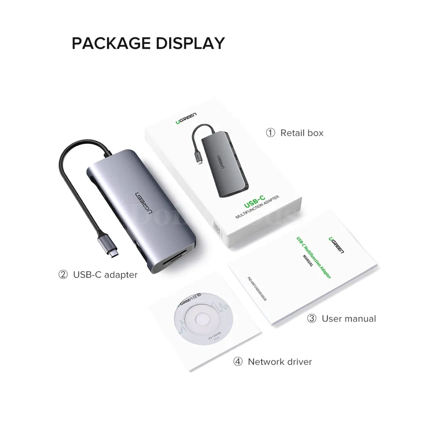 Ugreen Thunderbolt 3 Dock Usb Type C To Hdmi Hub Adapter Converter Macbook Dex 301635