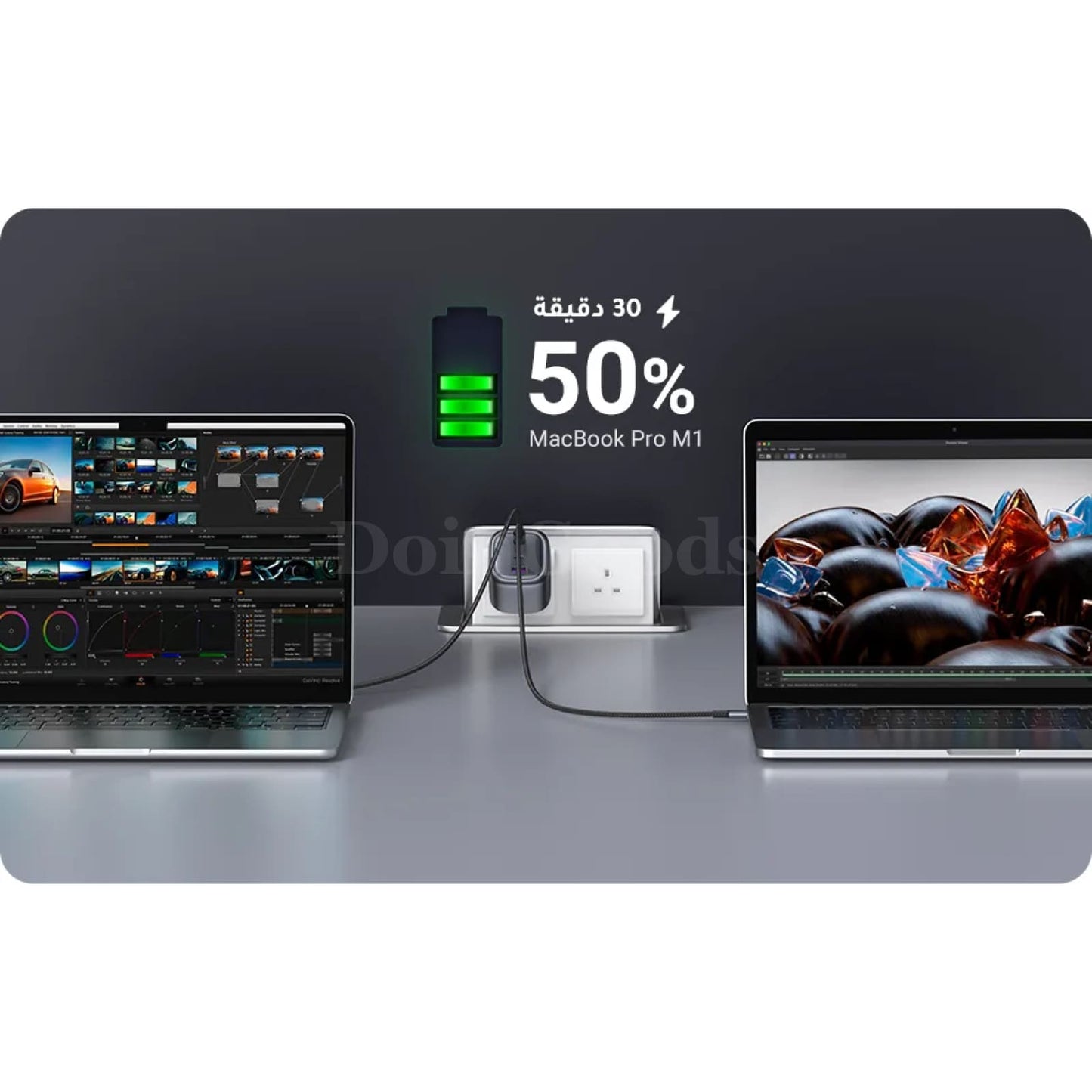Ugreen Uk Plug Gan 100W/65W Fast Charger For Macbook Iphone 14 Xiaomi 301635