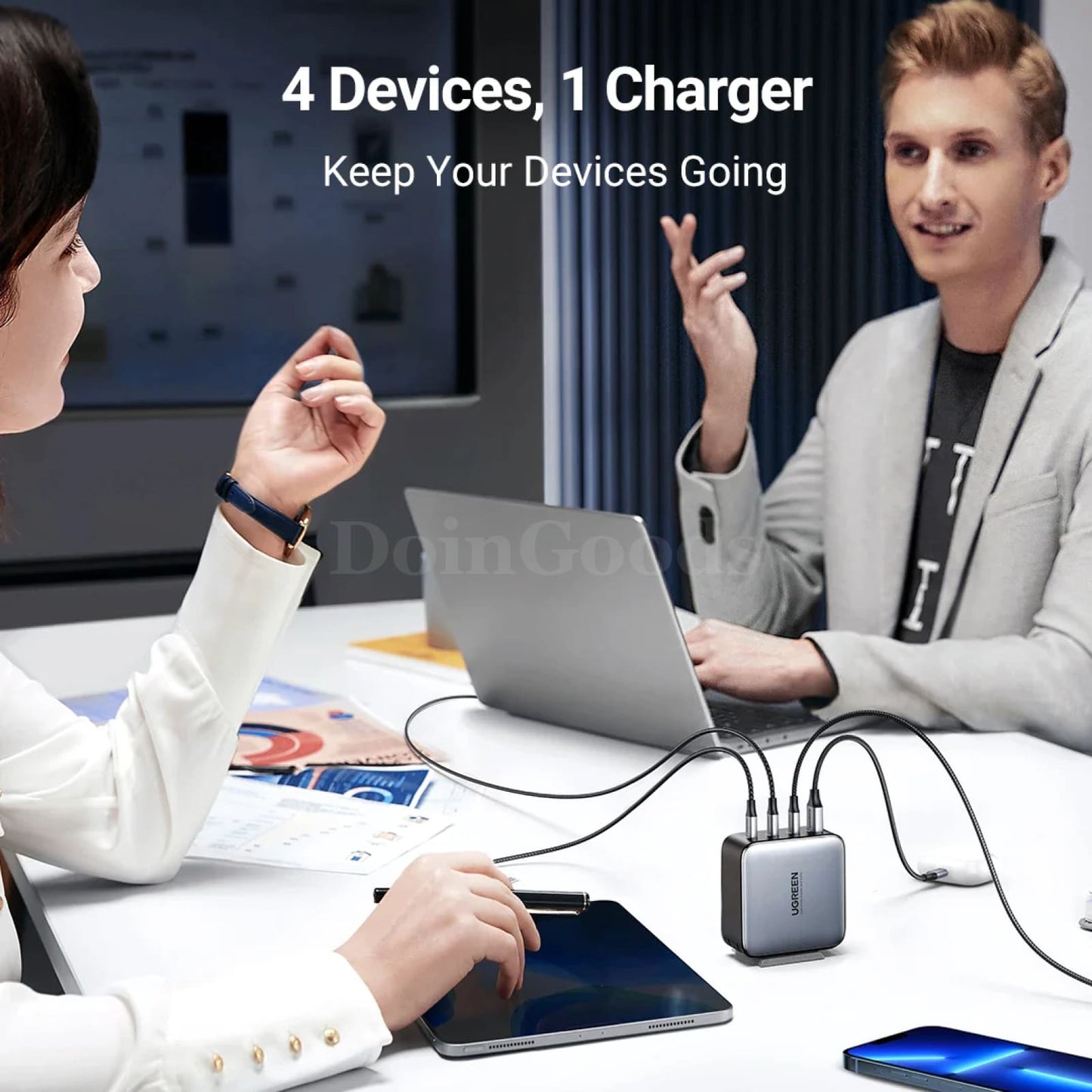 Ugreen Us Plug Gan Laptop Charger 100W/65W Fast Charging 301635