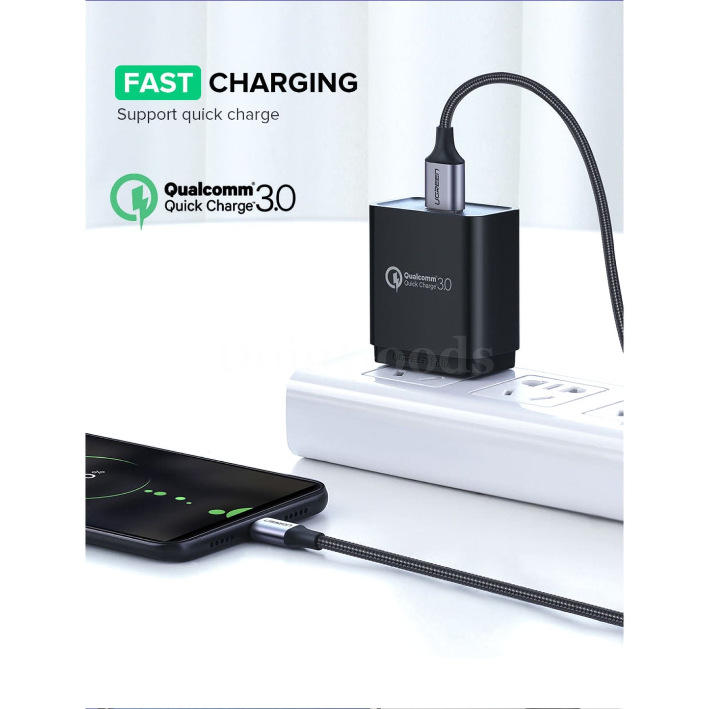 Ugreen Usb 2.0 A To Micro B Cable Charger Short Flexible Fast Charge High Speed 301635