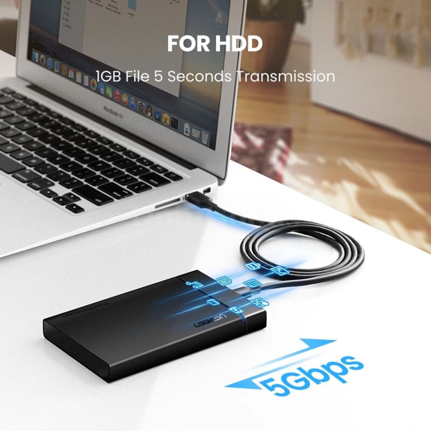 Ugreen Usb 3.0 A To Type C Cable 5Gbps Superspeed Data Ipad Pro Ssd M2 Enclosure 301635