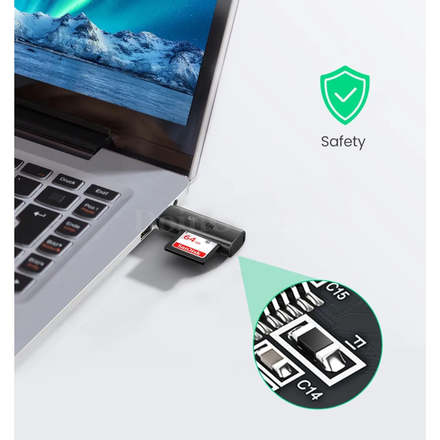 Ugreen Usb 3.0 Card Reader Multi Smart Adapter For Sd Micro Tf Pc Laptop 301635