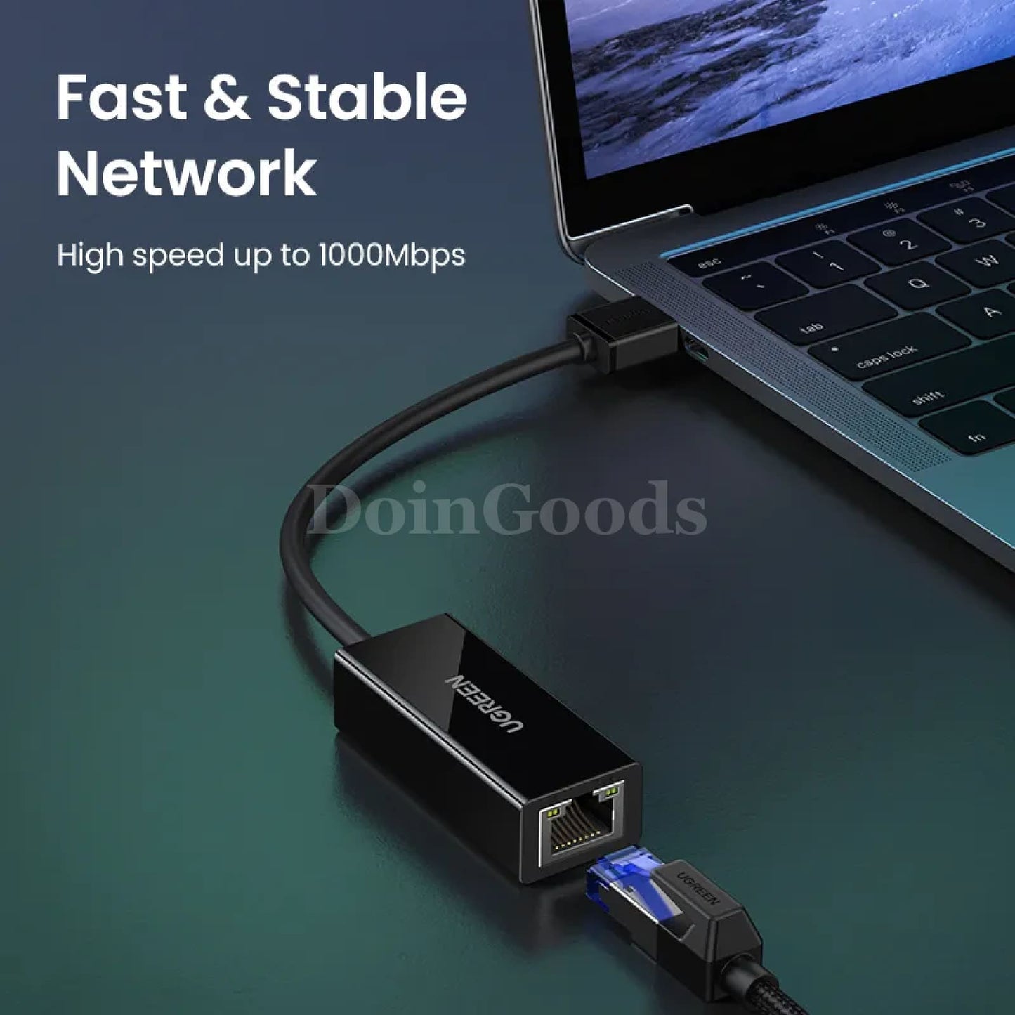 Ugreen Usb 3.0 Ethernet Adapter Network Card Rj45 Lan Pc Xiaomi Mi Box Switch 301635