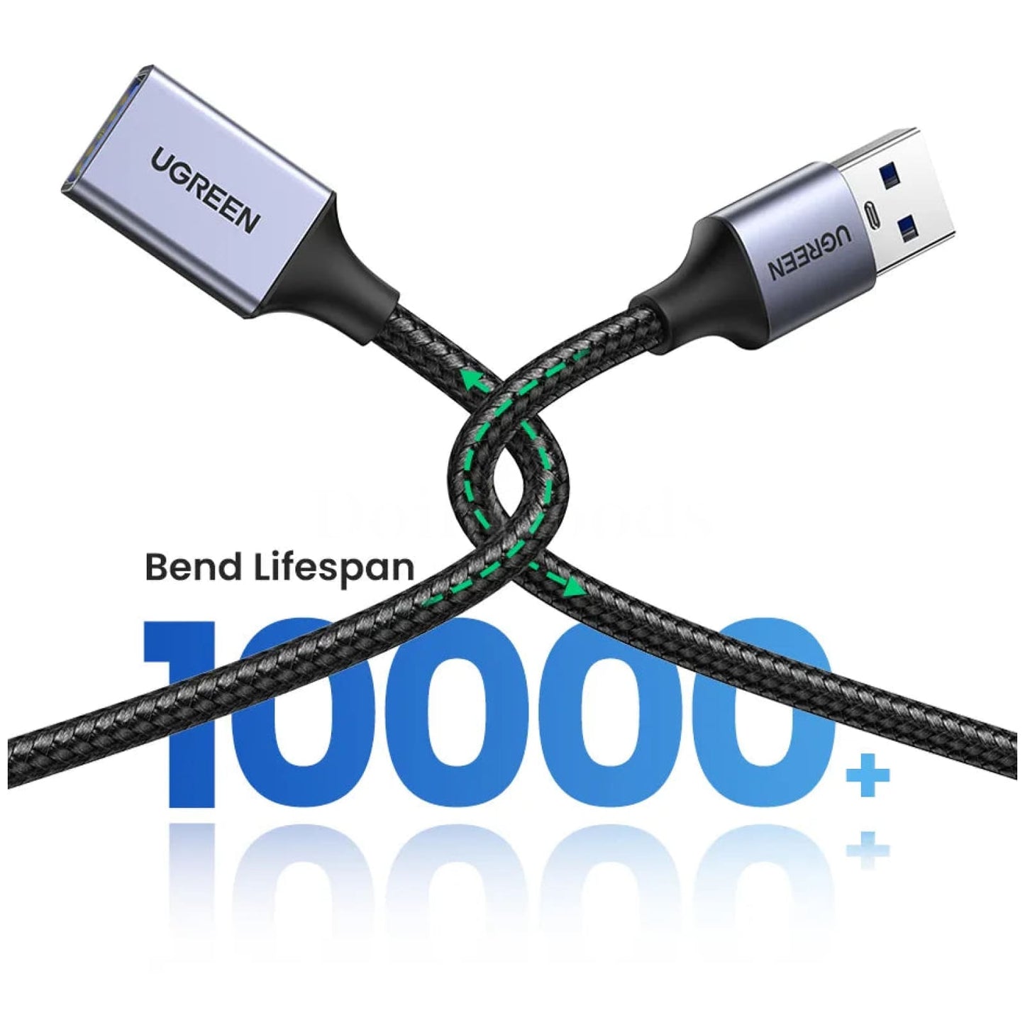Ugreen Usb 3.0 Extension Cable Male To Female Data Extender Cord For Pc Tv 301635