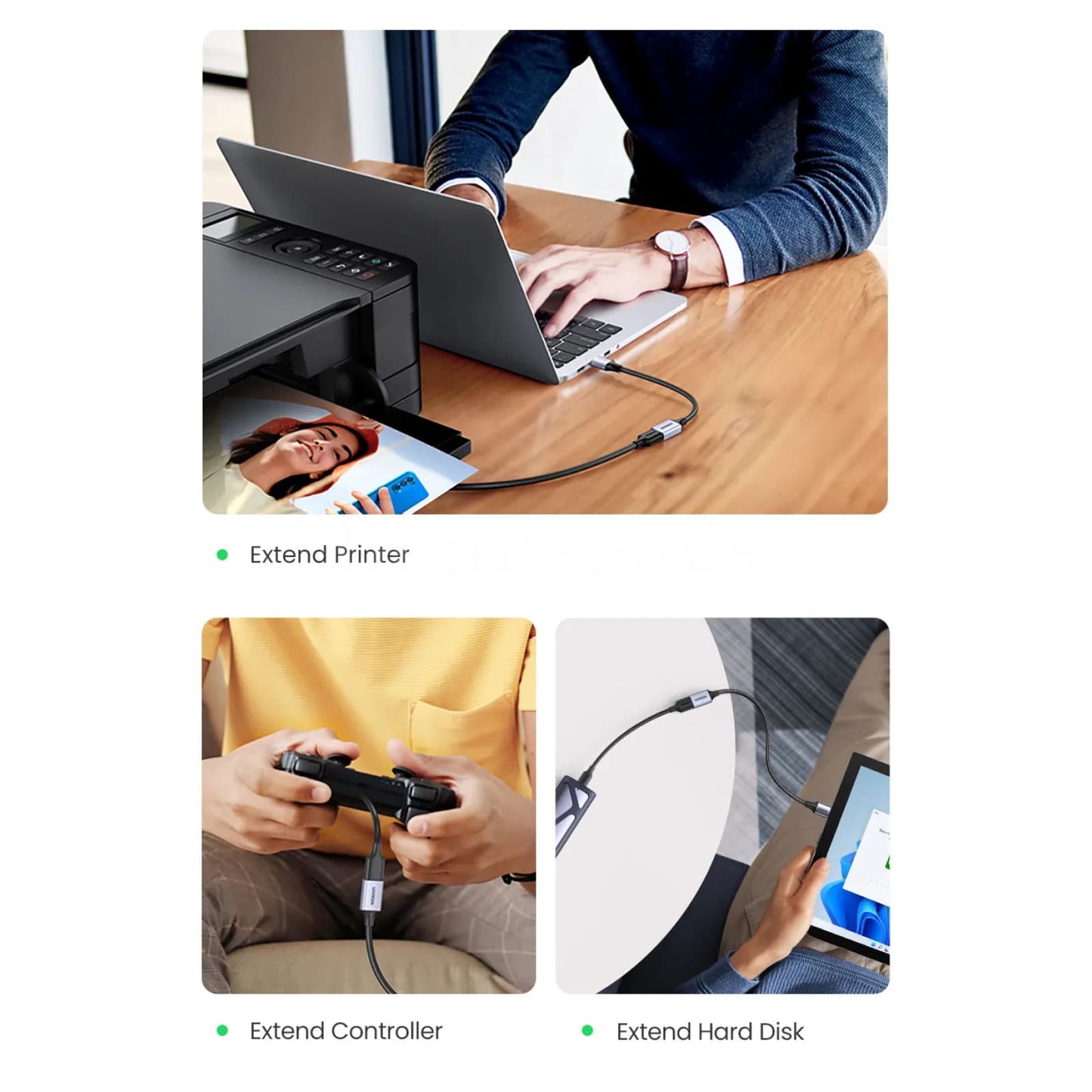 Ugreen Usb 3.0 Extension Cable Male To Female Data Extender Cord For Pc Tv 301635