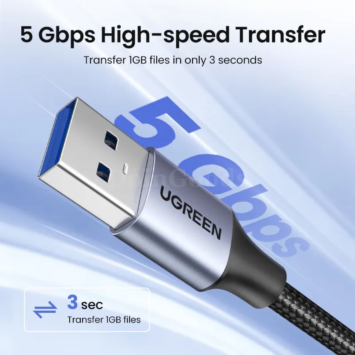 Ugreen Usb 3.0 Extension Cable Male To Female Data Extender Cord For Pc Tv 301635