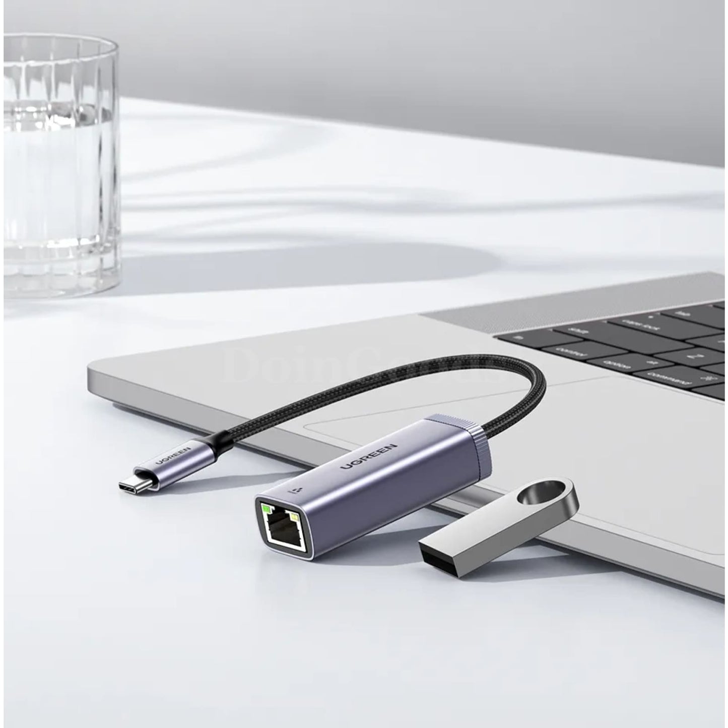 Ugreen Usb C Ethernet Adapter 1000/100Mbps Lan Rj45 For Laptop Macbook 301635