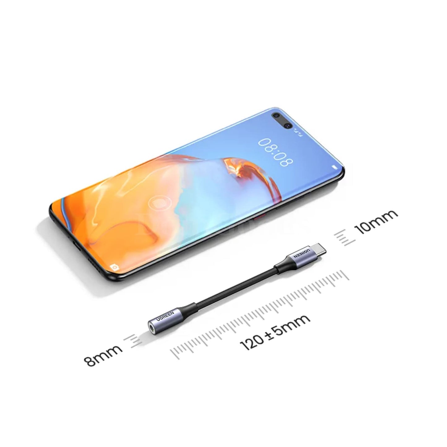 Ugreen Usb C To 3.5Mm Headphone Adapter Dac Chip Aux Cable For Iphone 15 Pro Max 301635
