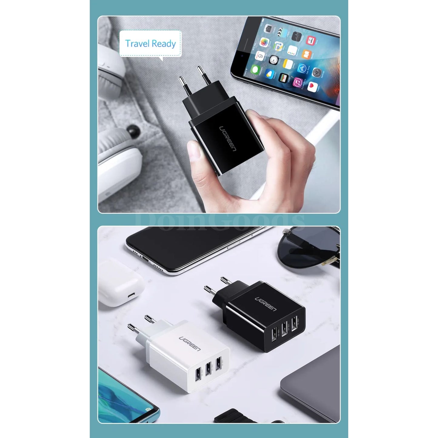 Ugreen Usb Charger For Iphone 14 13 Fast Wall Eu Adapter Samsung Xiaomi Huawei 301635