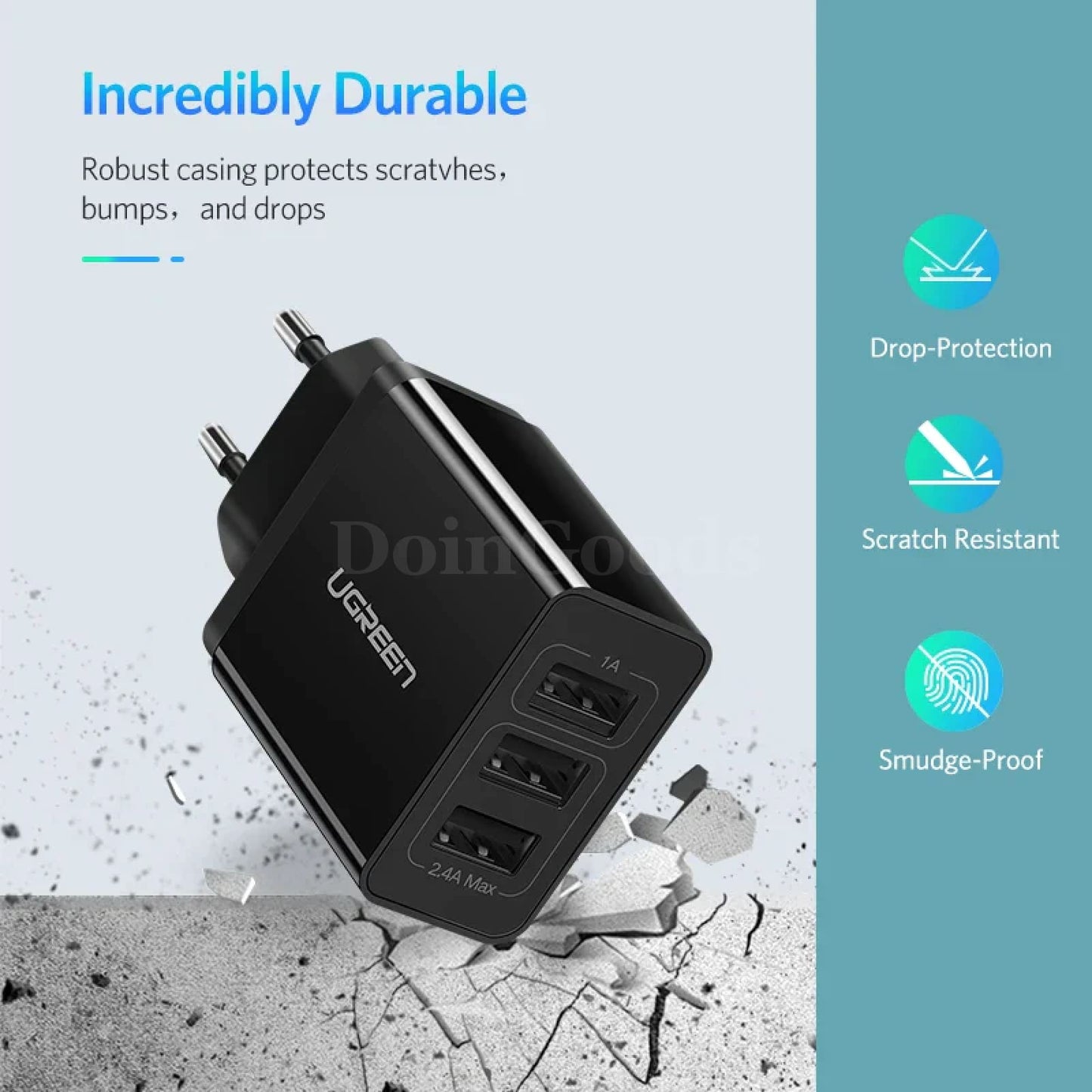 Ugreen Usb Charger For Iphone 14 13 Fast Wall Eu Adapter Samsung Xiaomi Huawei 301635