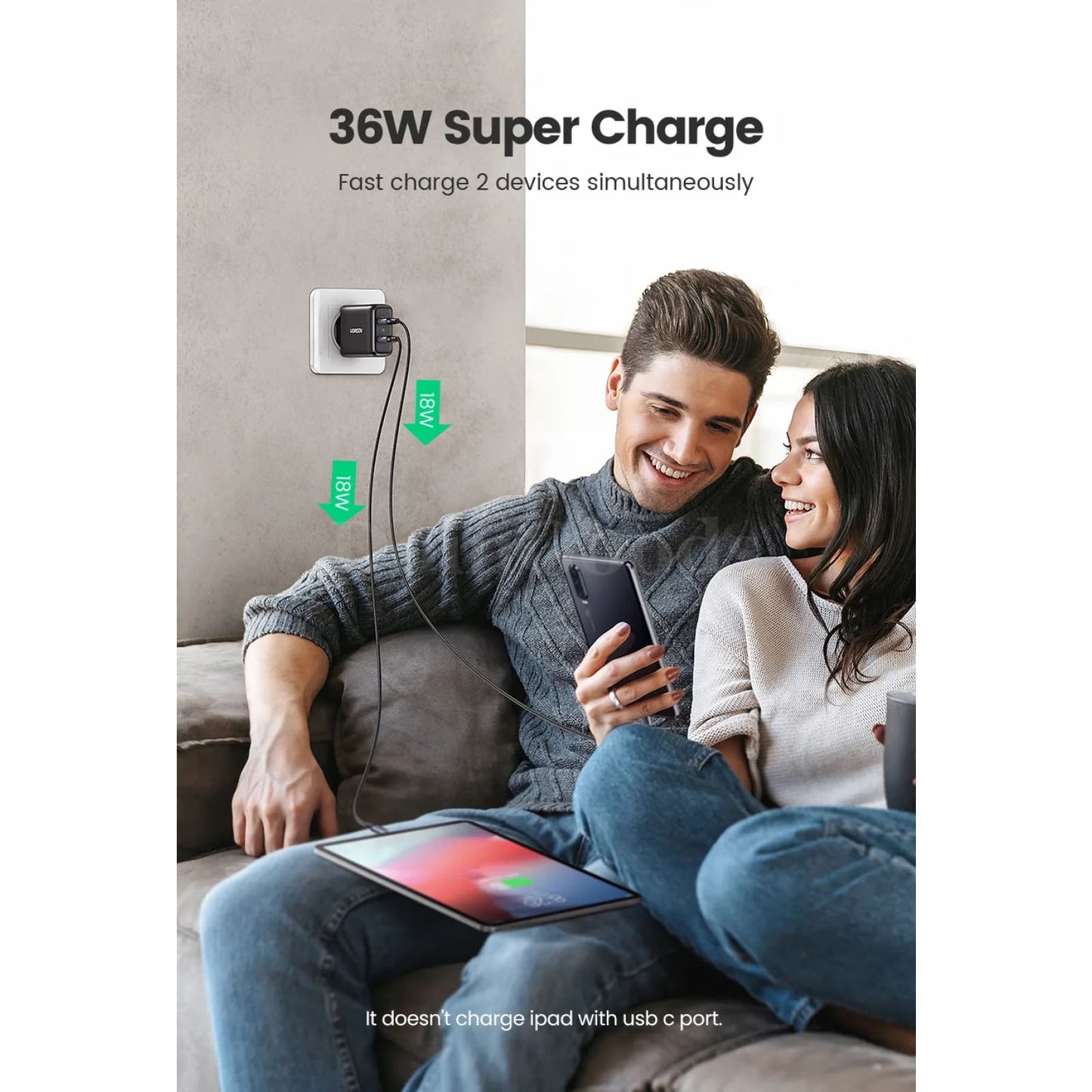 Ugreen Usb Charger Quick Charge 3.0 36W Fast Adapter Qc3.0 Mobile Phone 301635