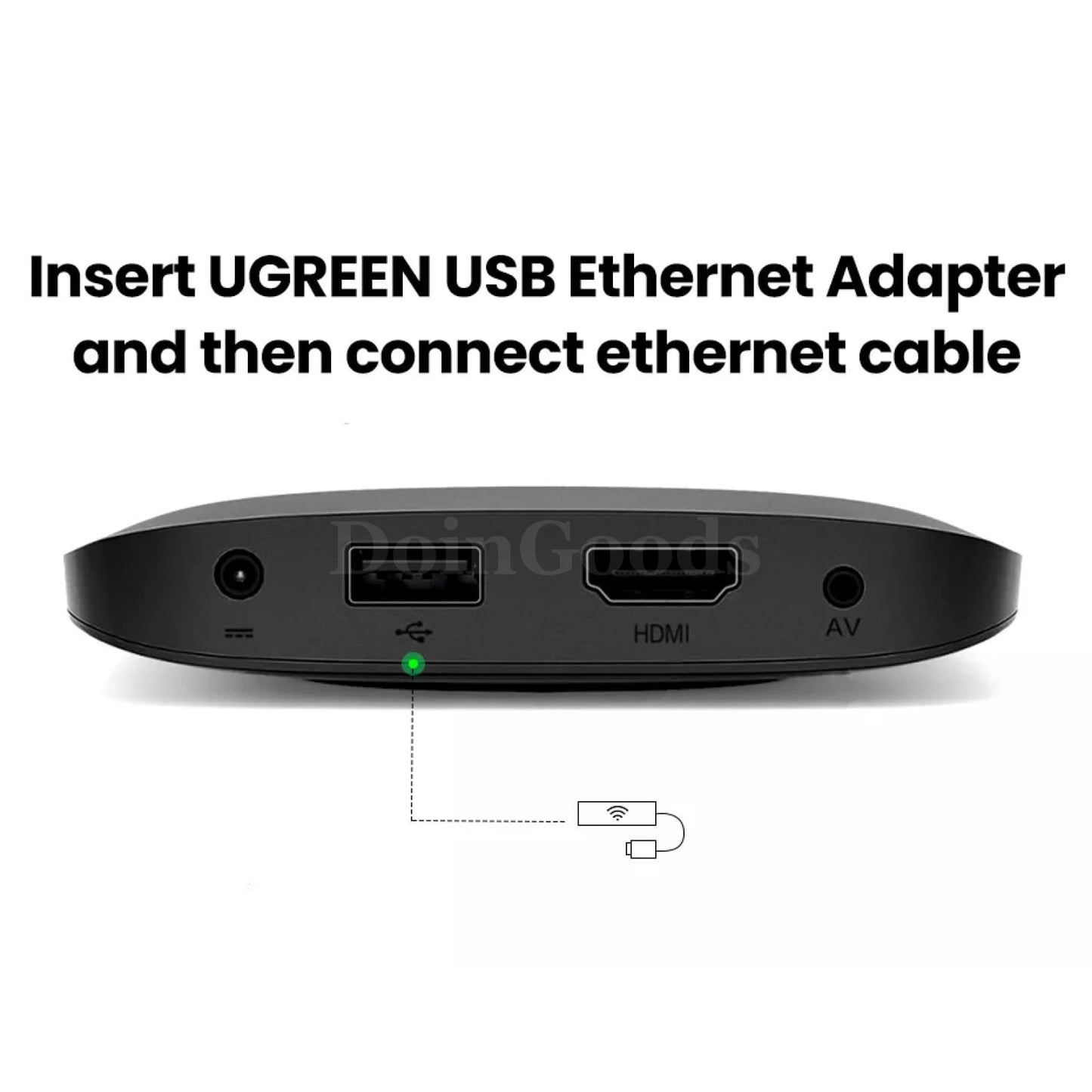Ugreen Usb Ethernet Adapter 1000/100Mbps 3.0 Hub For Xiaomi Mi Box Macbook 301635