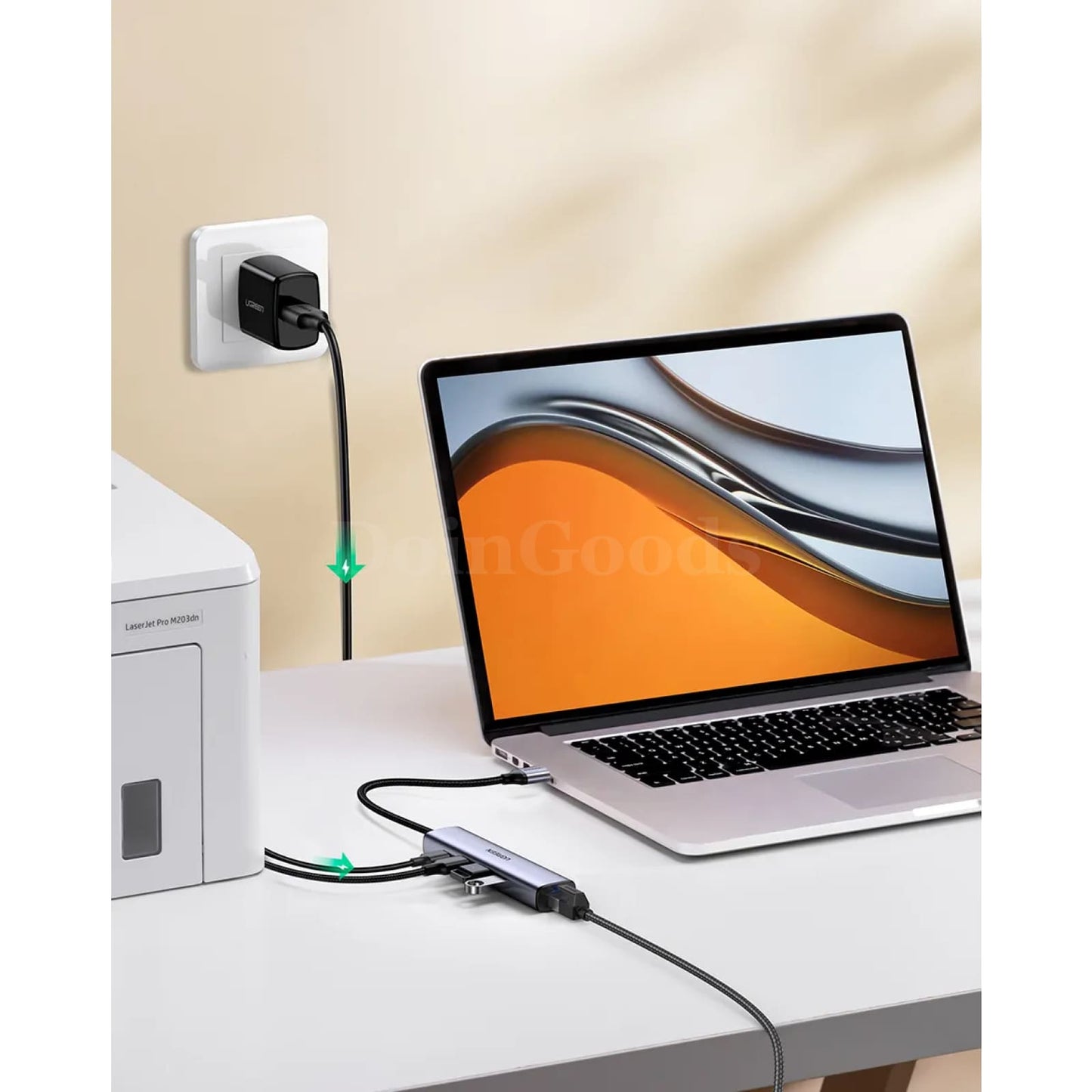 Ugreen Usb Ethernet Adapter 1000/100Mbps 3.0 Hub For Xiaomi Mi Box Macbook 301635