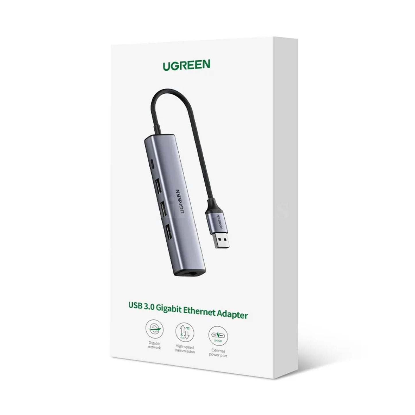 Ugreen Usb Ethernet Adapter 1000/100Mbps 3.0 Hub For Xiaomi Mi Box Macbook 301635