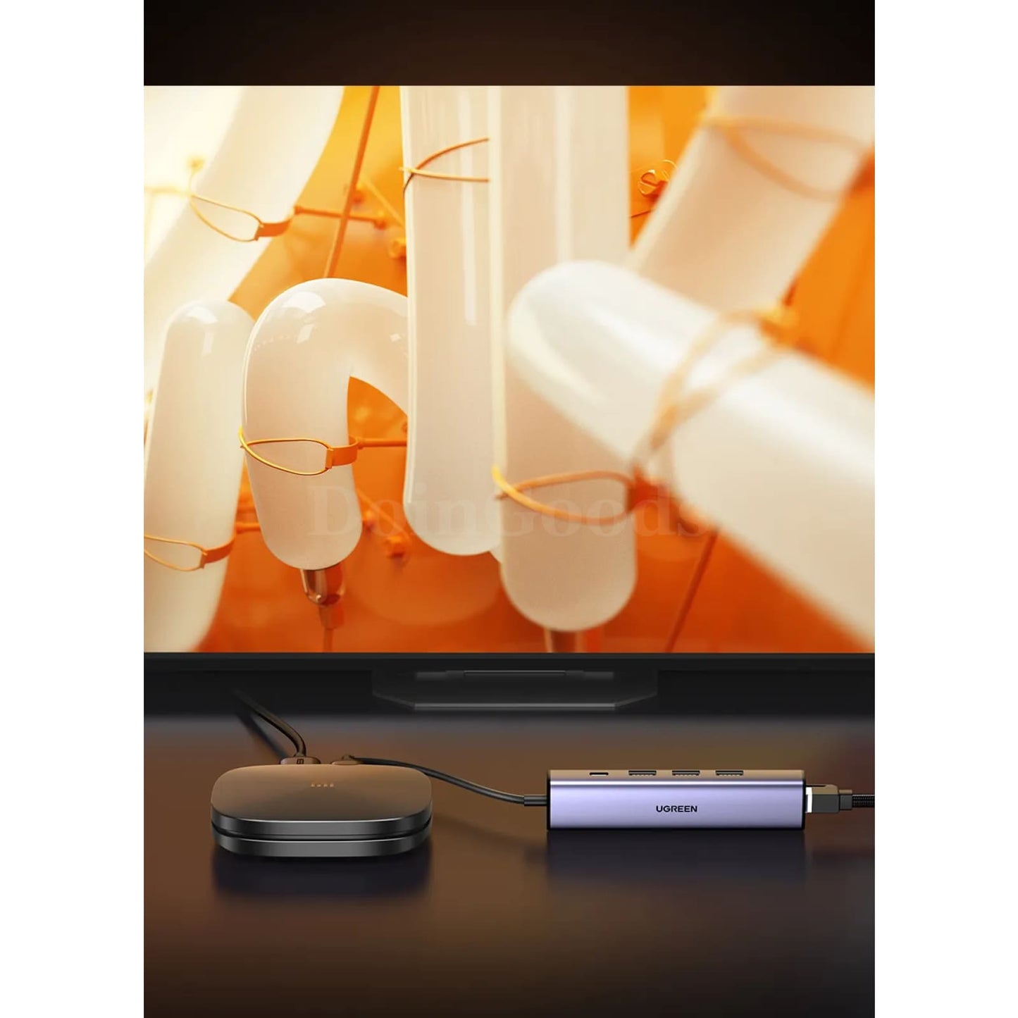 Ugreen Usb Ethernet Adapter 1000/100Mbps 3.0 Hub For Xiaomi Mi Box Macbook 301635