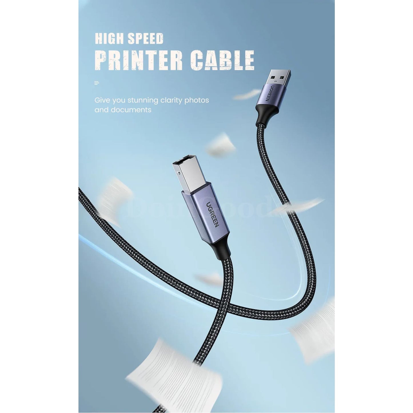 Ugreen Usb Printer Cable Type B Male To A 3.0 2.0 For Canon Epson Hp Zjiang Label 301635