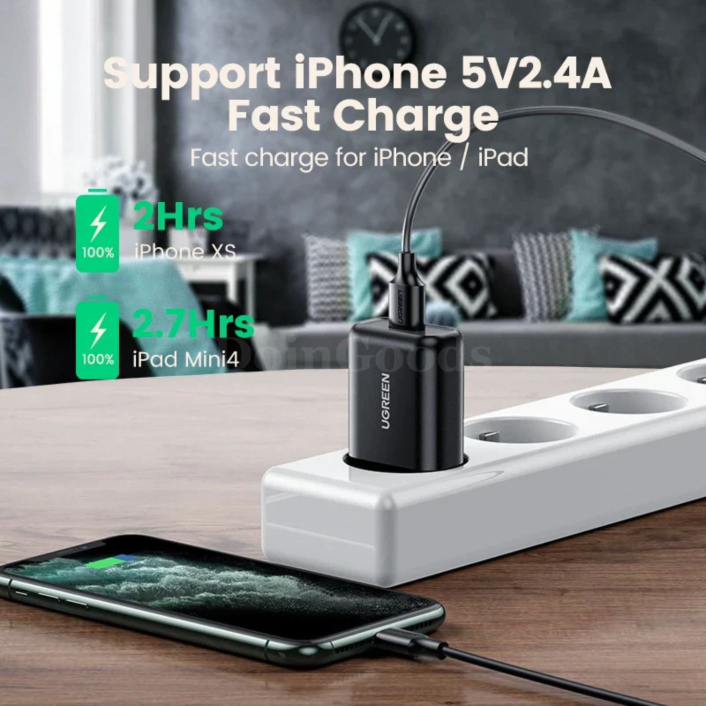 Ugreen Usb Quick Charge 3.0 Qc 18W Wall Fast Charger For Samsung Huawei Xiaomi 301635
