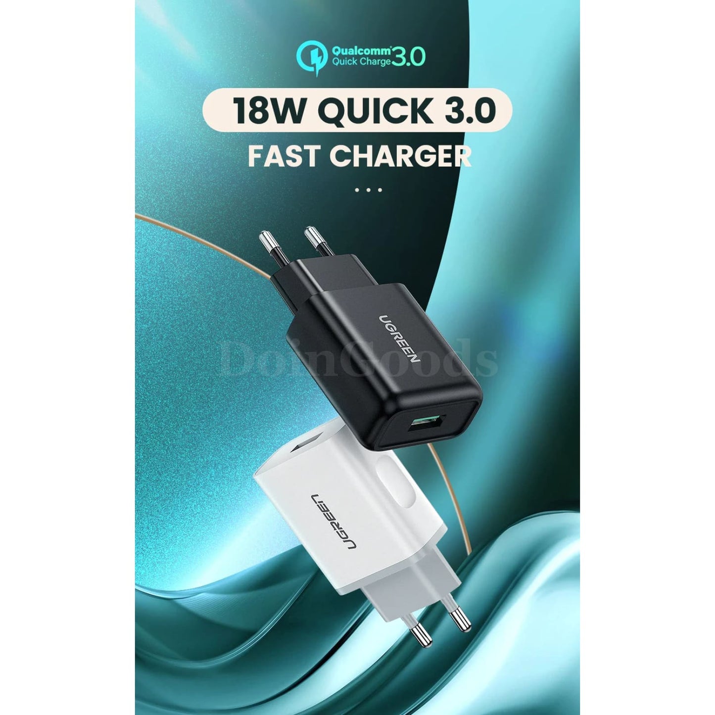 Ugreen Usb Quick Charge 3.0 Qc 18W Wall Fast Charger For Samsung Huawei Xiaomi 301635
