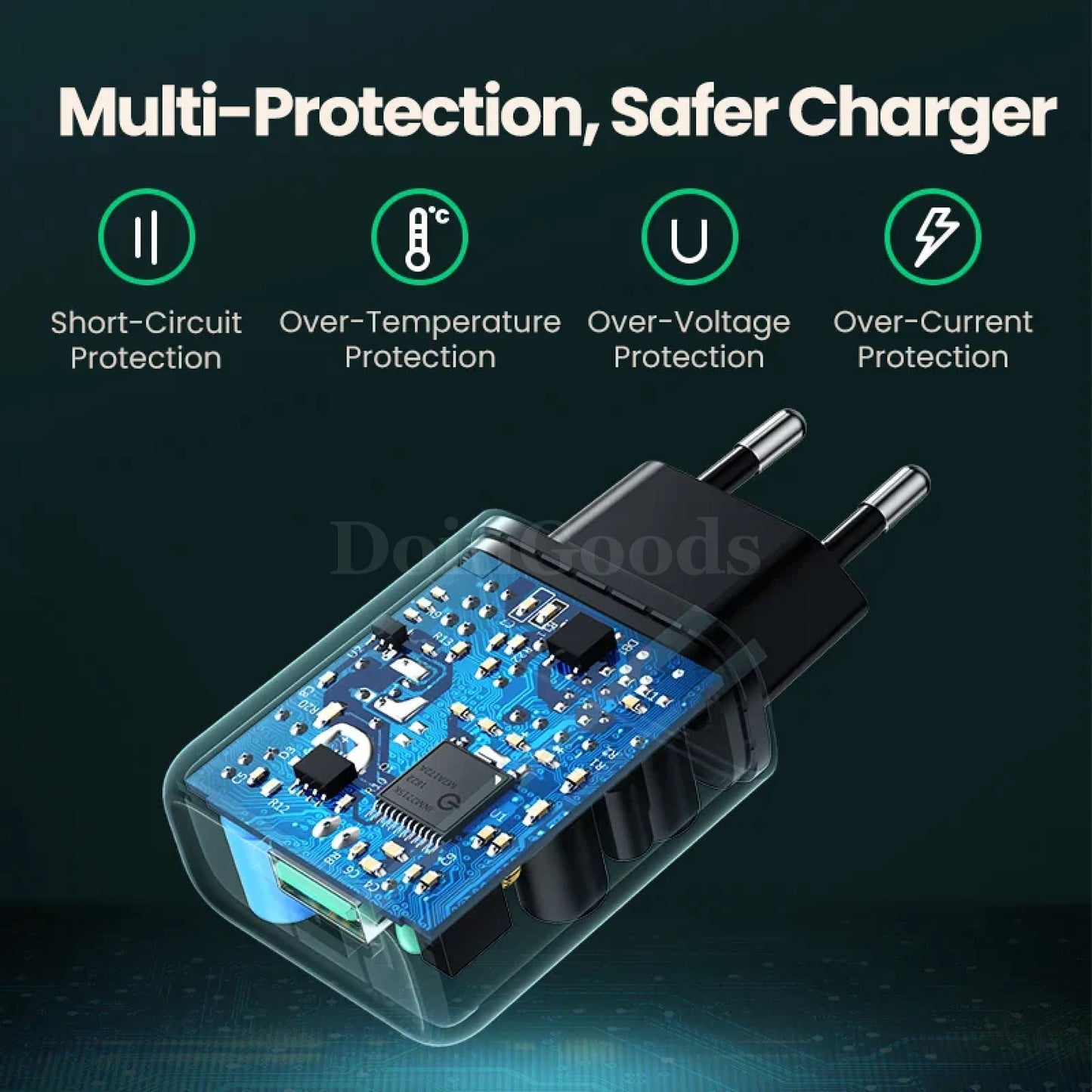 Ugreen Usb Quick Charge 3.0 Qc 18W Wall Fast Charger For Samsung Huawei Xiaomi 301635