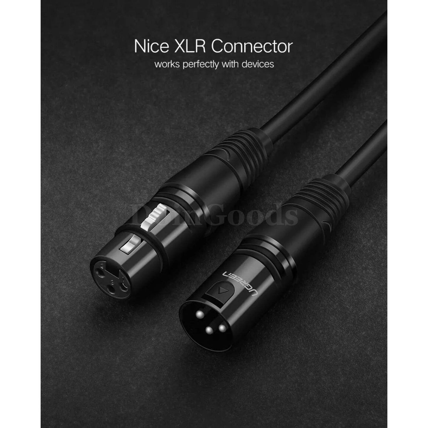 Ugreen Xlr Cable - Karaoke Microphone Sound Cannon Extension For Audio Mixer And Amplifiers 301635