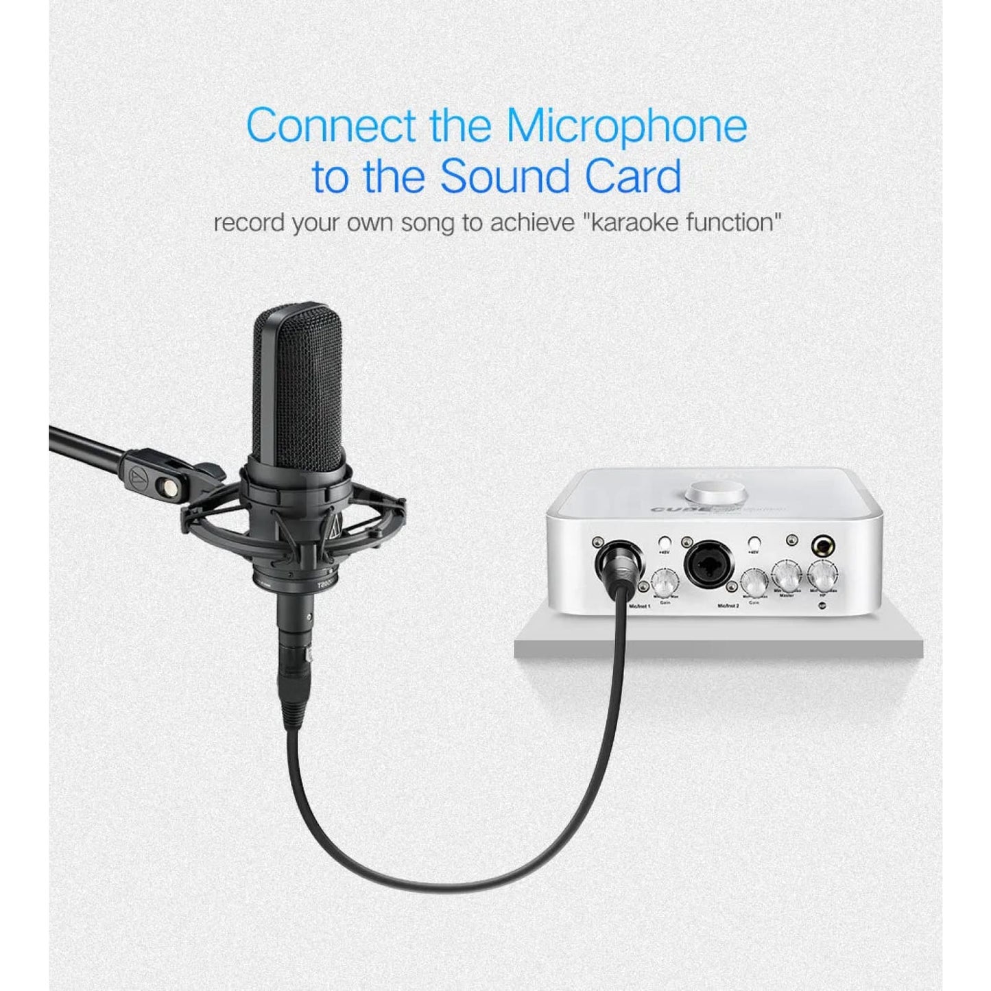 Ugreen Xlr Cable - Karaoke Microphone Sound Cannon Extension For Audio Mixer And Amplifiers 301635