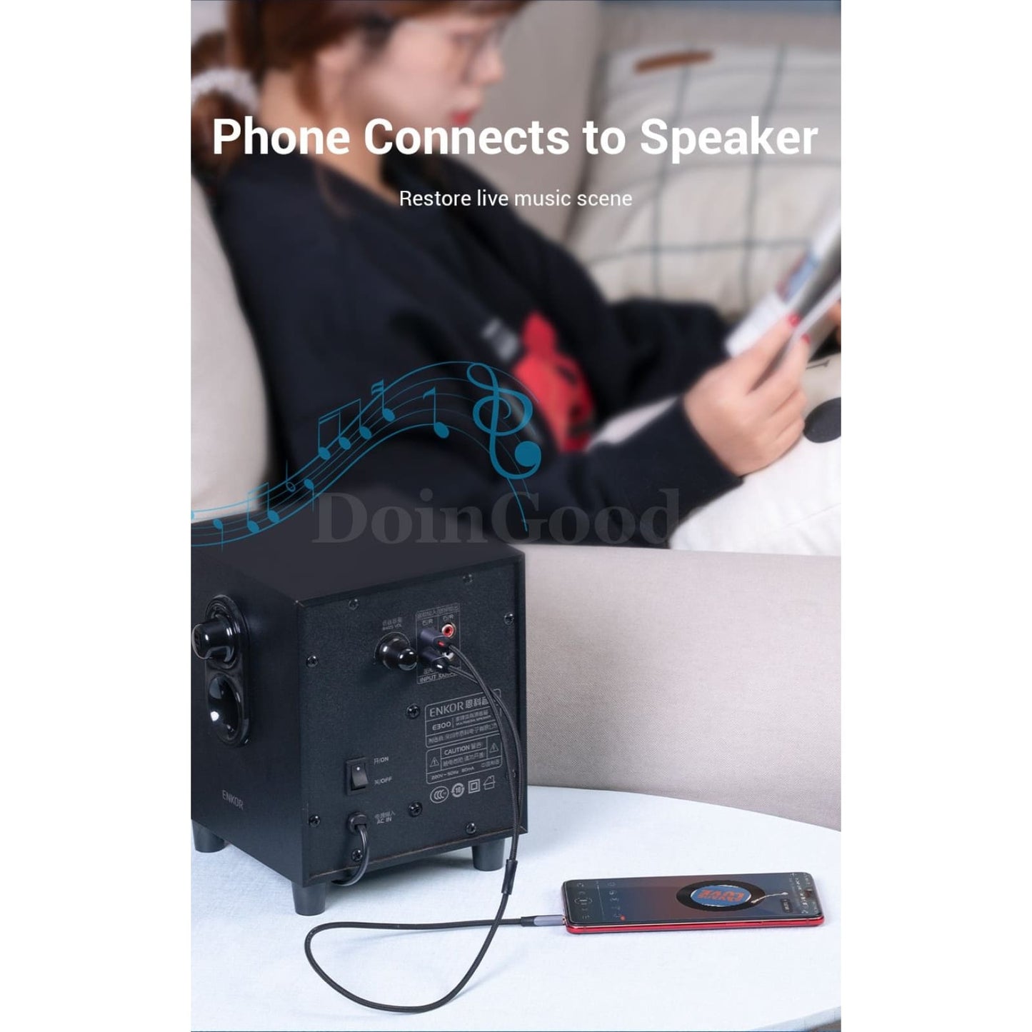 Vention Rca 3.5 To Audio Jack For Phone Edifer Home Theater Dvd Male Aux Cable 536610