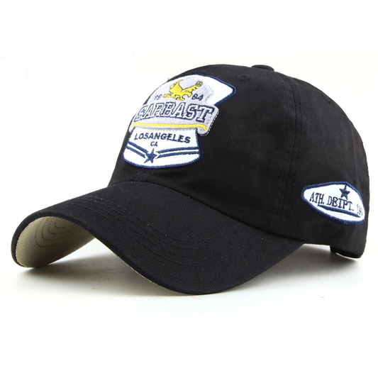 Cotton Baseball Cap Casual Snapback Embroidery Unisex Adjustable Hat