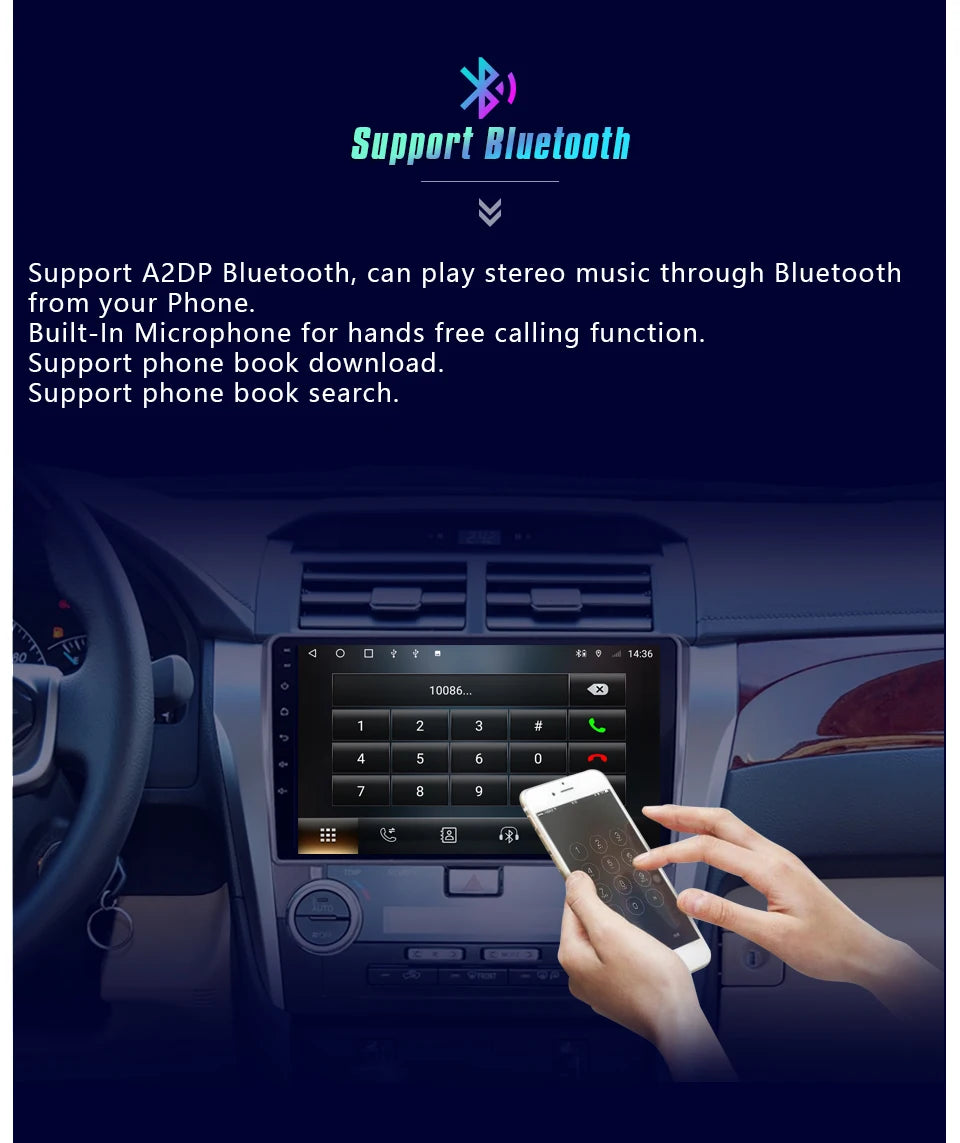 Roadwise Android Car Radio Multimedia Carplay For Hyundai Santa Fe 3 2012 2013 2014 2015 2016 2017 4G Wifi GPS Navi 2din DVD RDS